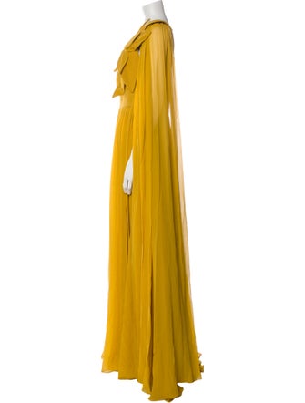 Elie Saab Silk Long Dress