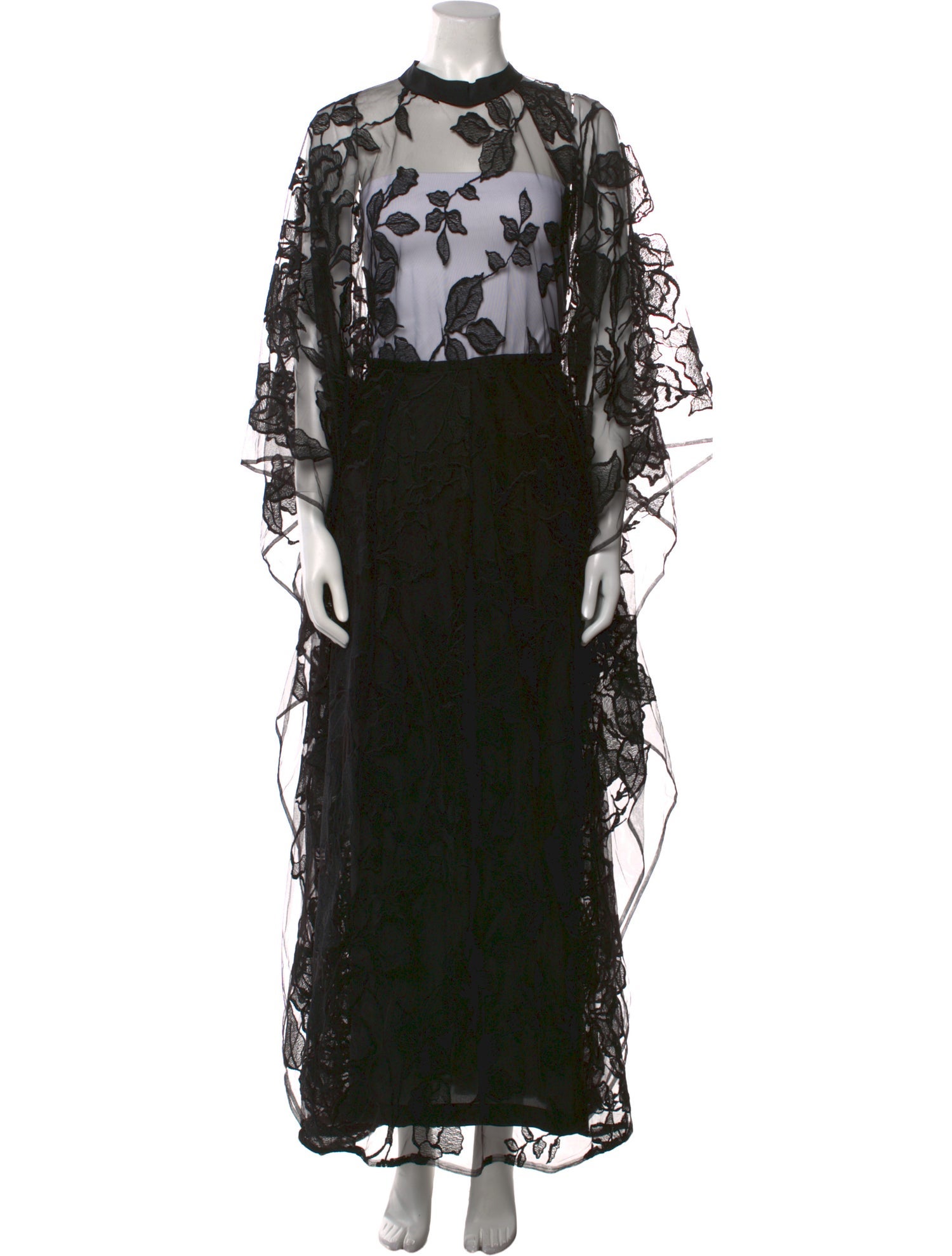 Elie Saab Floral Print Long Dress