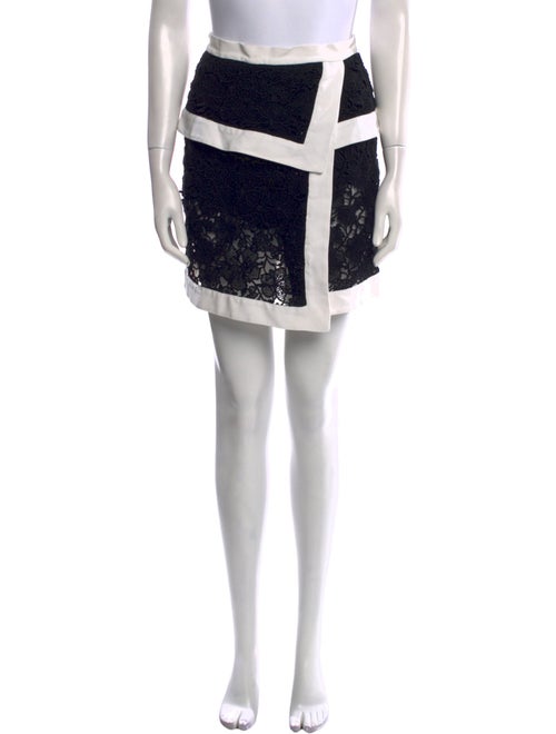 Elie Saab Colorblock Pattern Knee-Length Skirt
