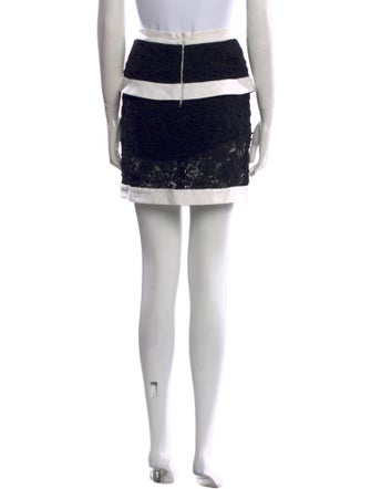 Elie Saab Colorblock Pattern Knee-Length Skirt