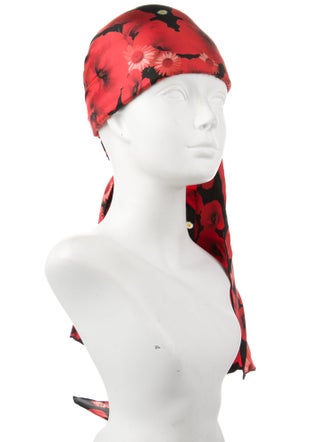 Elie Saab Pattern Print Scarf Hat