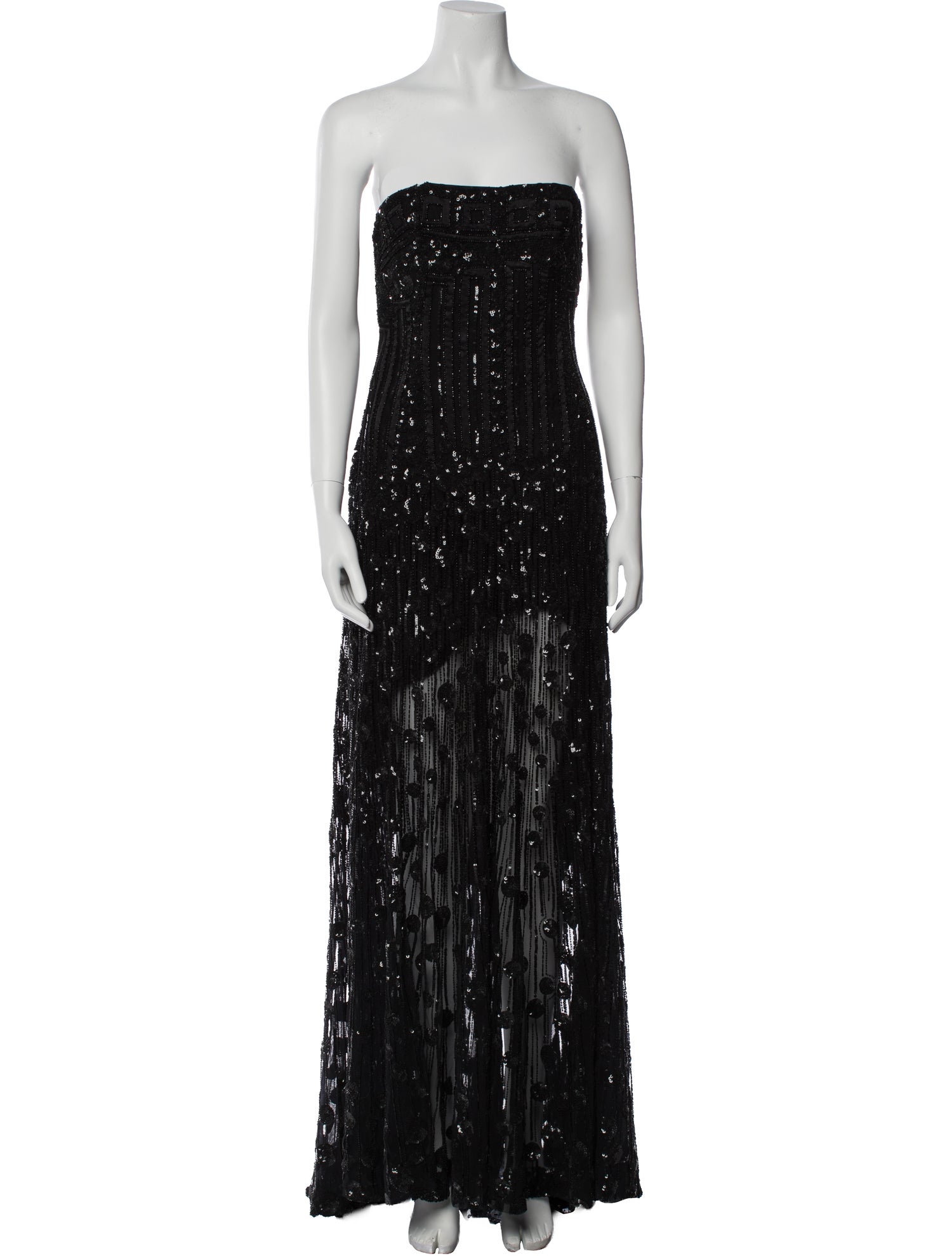 Elie Saab Strapless Long Dress