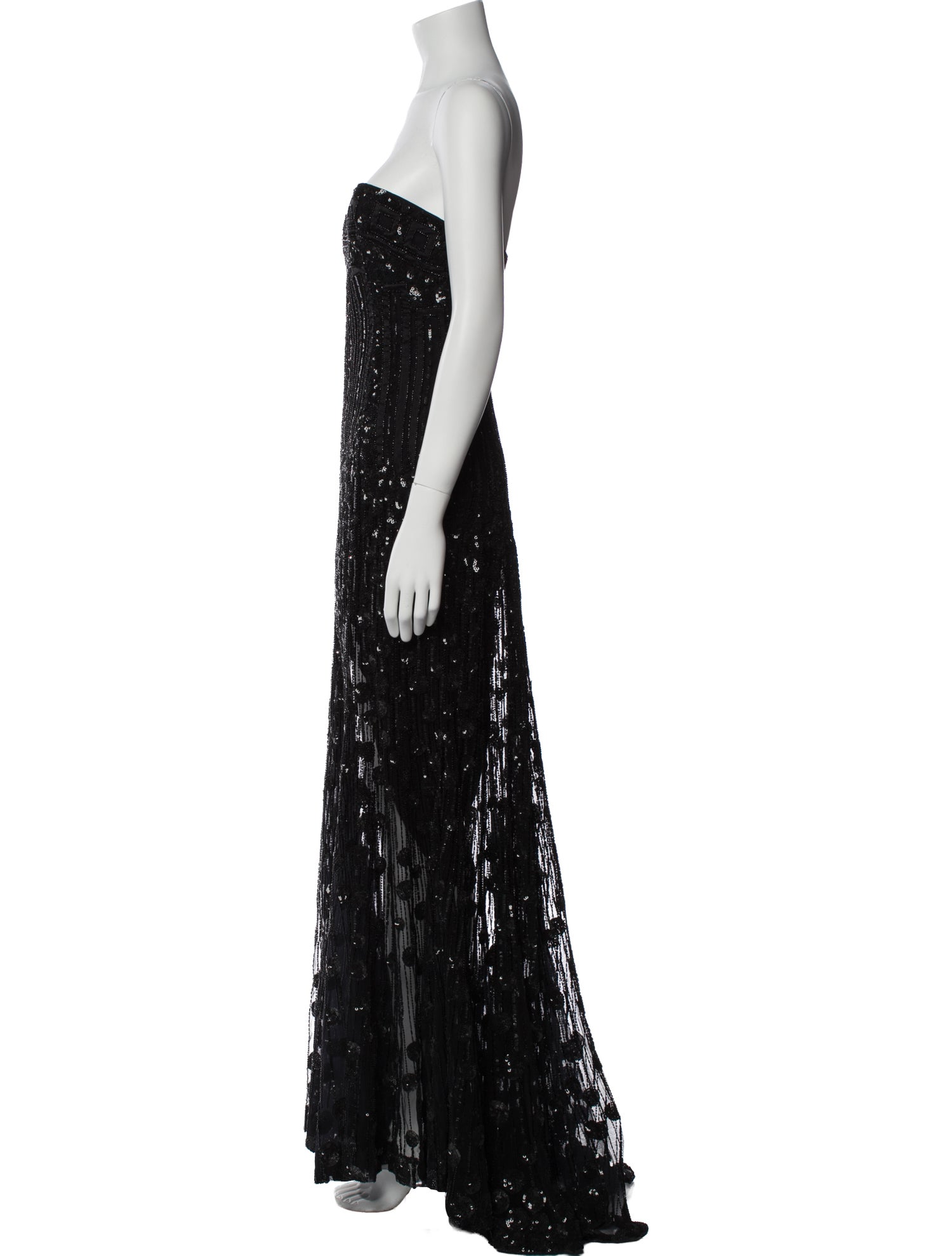 Elie Saab Strapless Long Dress