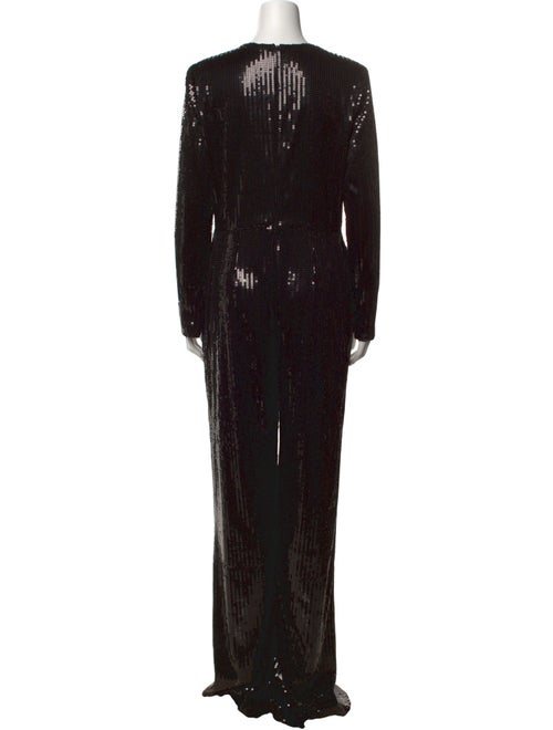 Elie Saab Plunge Neckline Jumpsuit