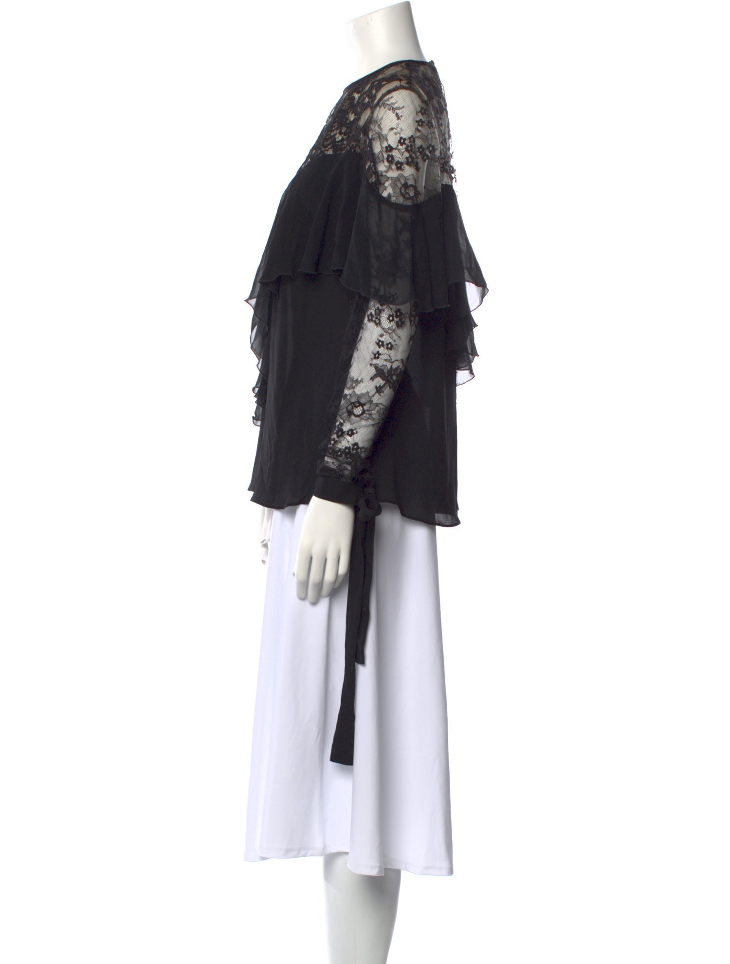 Elie Saab Lace Pattern Crew Neck Tunic w/ Tags