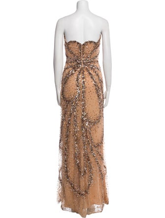 Elie Saab Strapless Long Dress