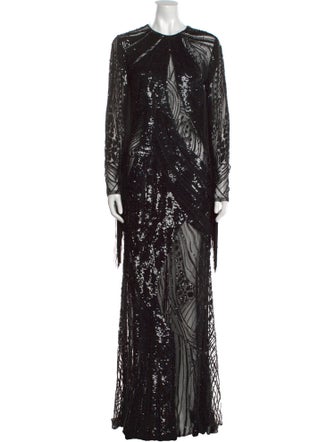 Elie Saab Silk Long Dress