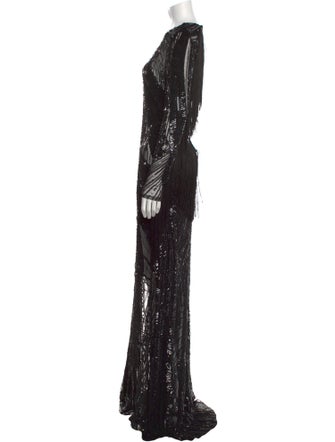 Elie Saab Silk Long Dress
