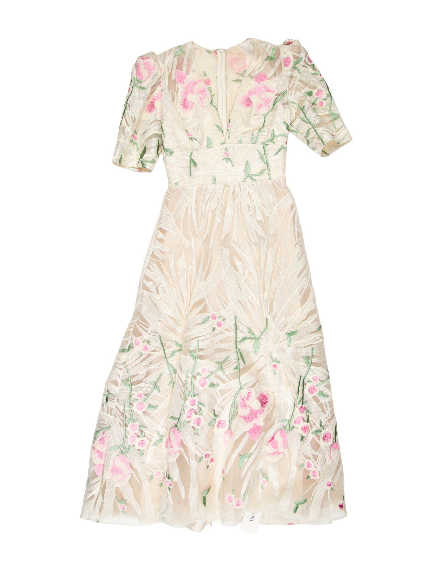 Elie Saab Floral Print Long Dress w/ Tags