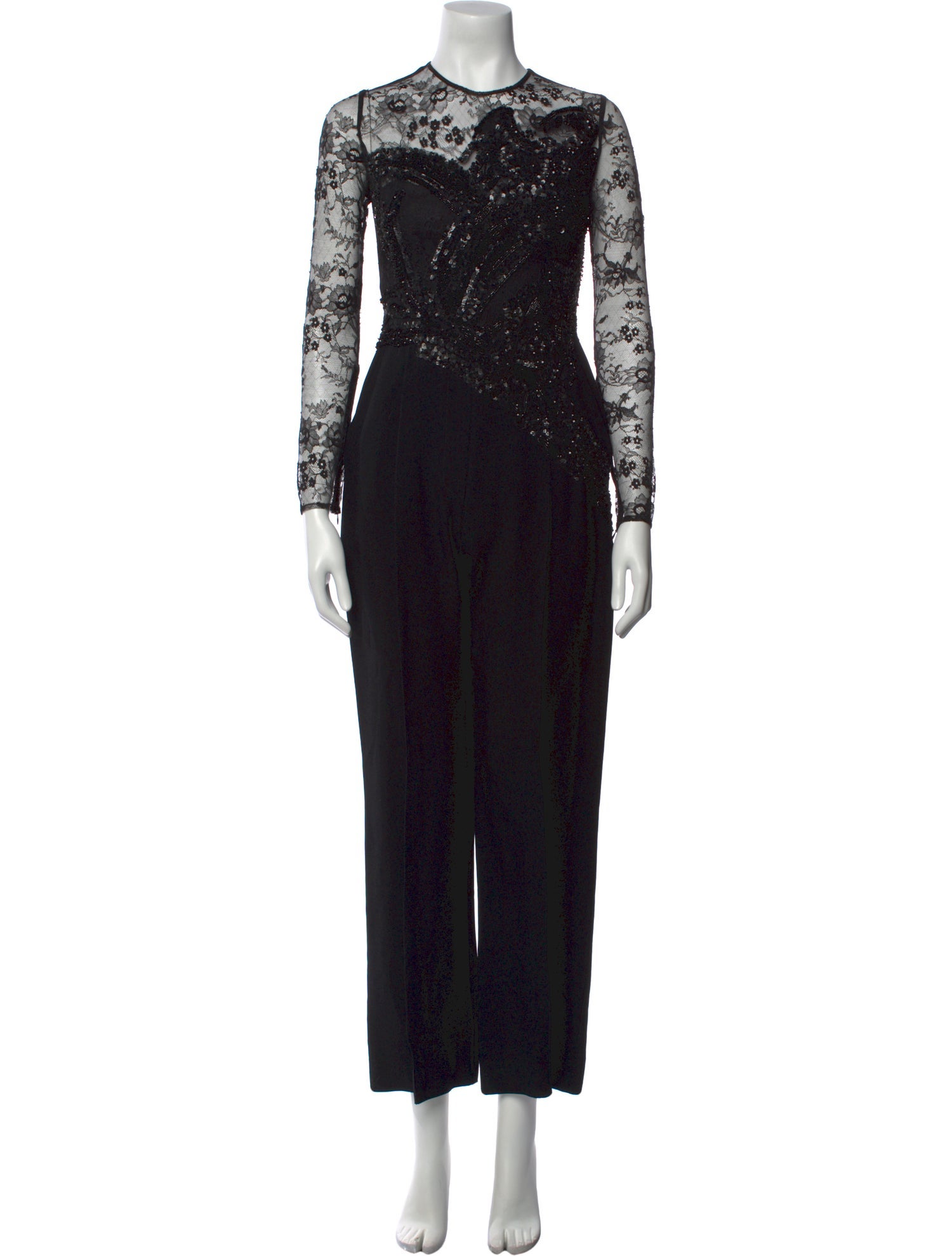 Elie Saab Crew Neck Jumpsuit
