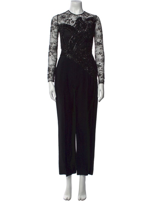 Elie Saab Crew Neck Jumpsuit
