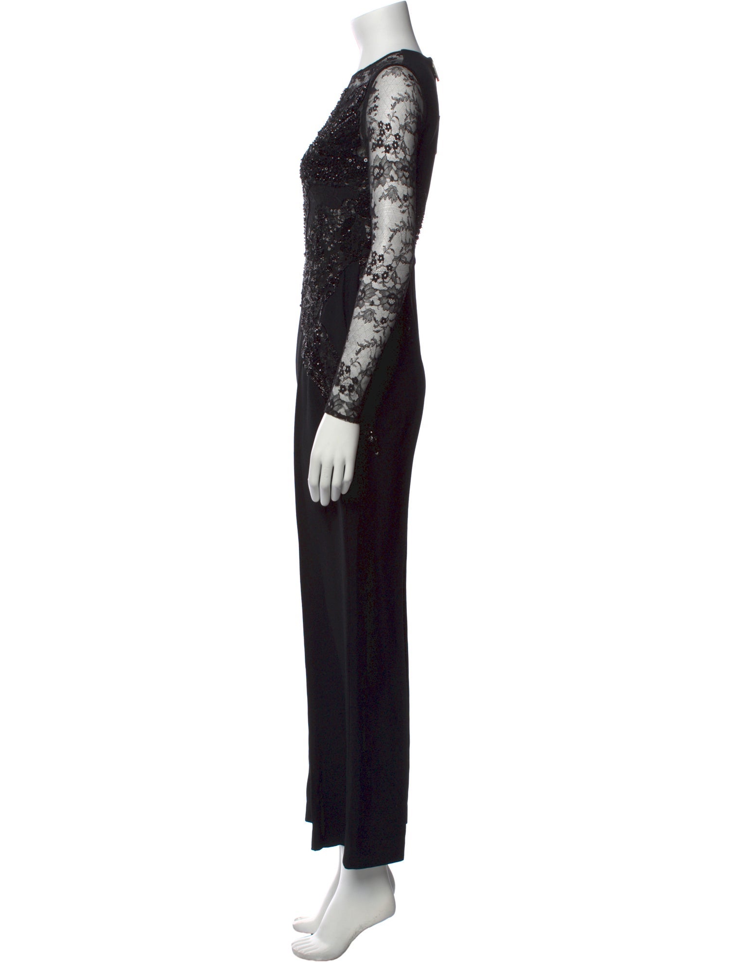 Elie Saab Crew Neck Jumpsuit