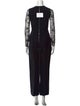 Elie Saab Crew Neck Jumpsuit