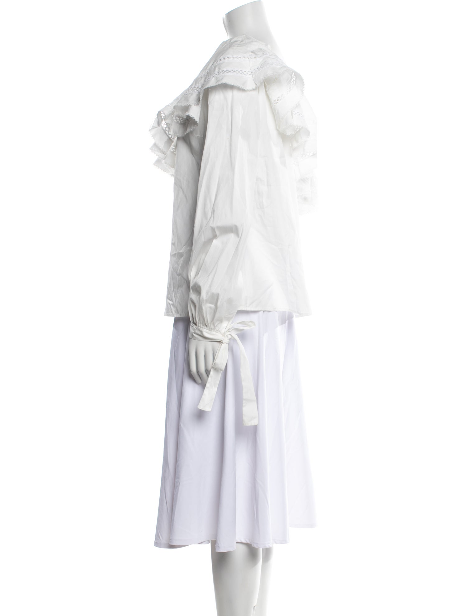 Elie Saab One-Shoulder Three-Quarter Sleeve Tunic