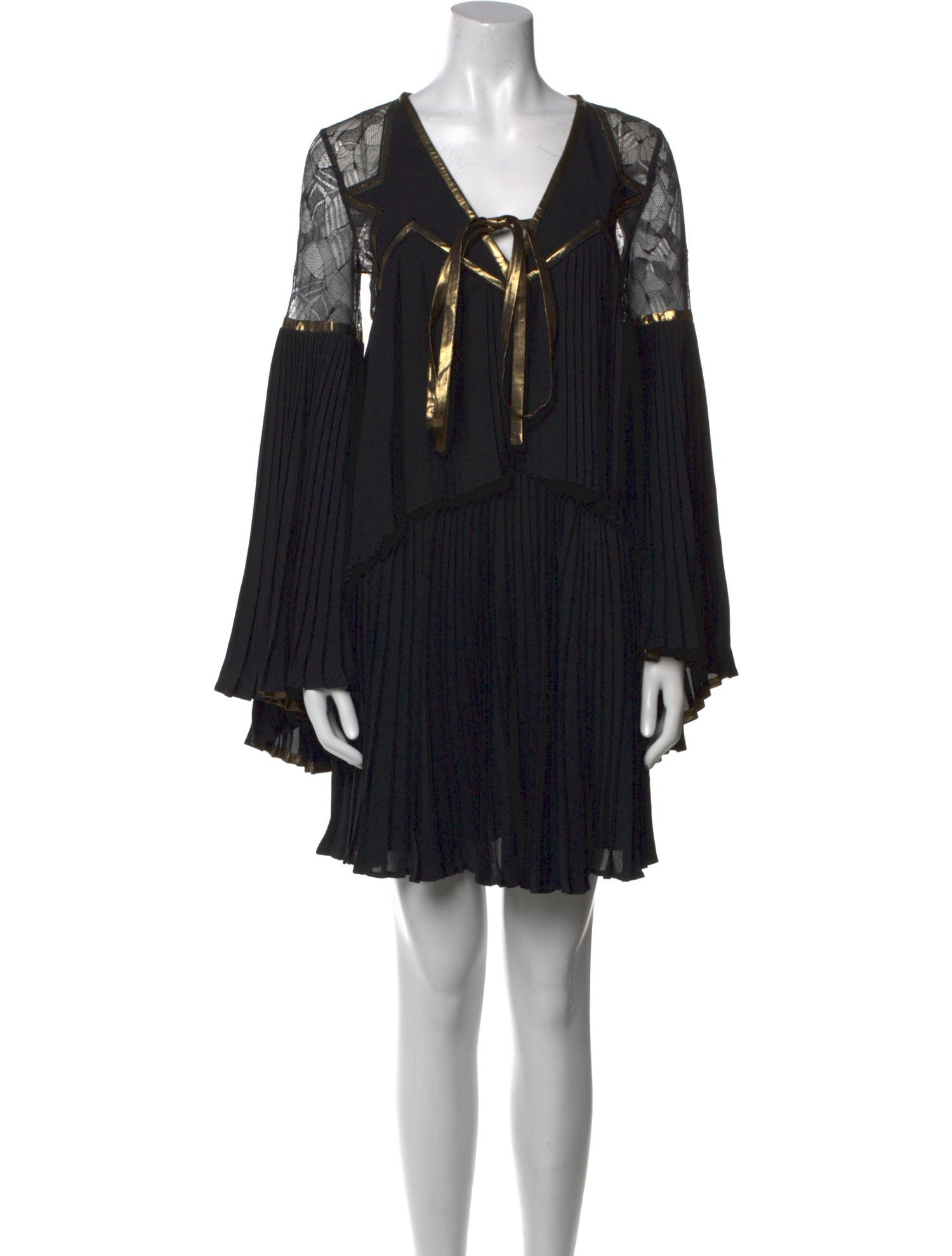 Elie Saab V-Neck Mini Dress