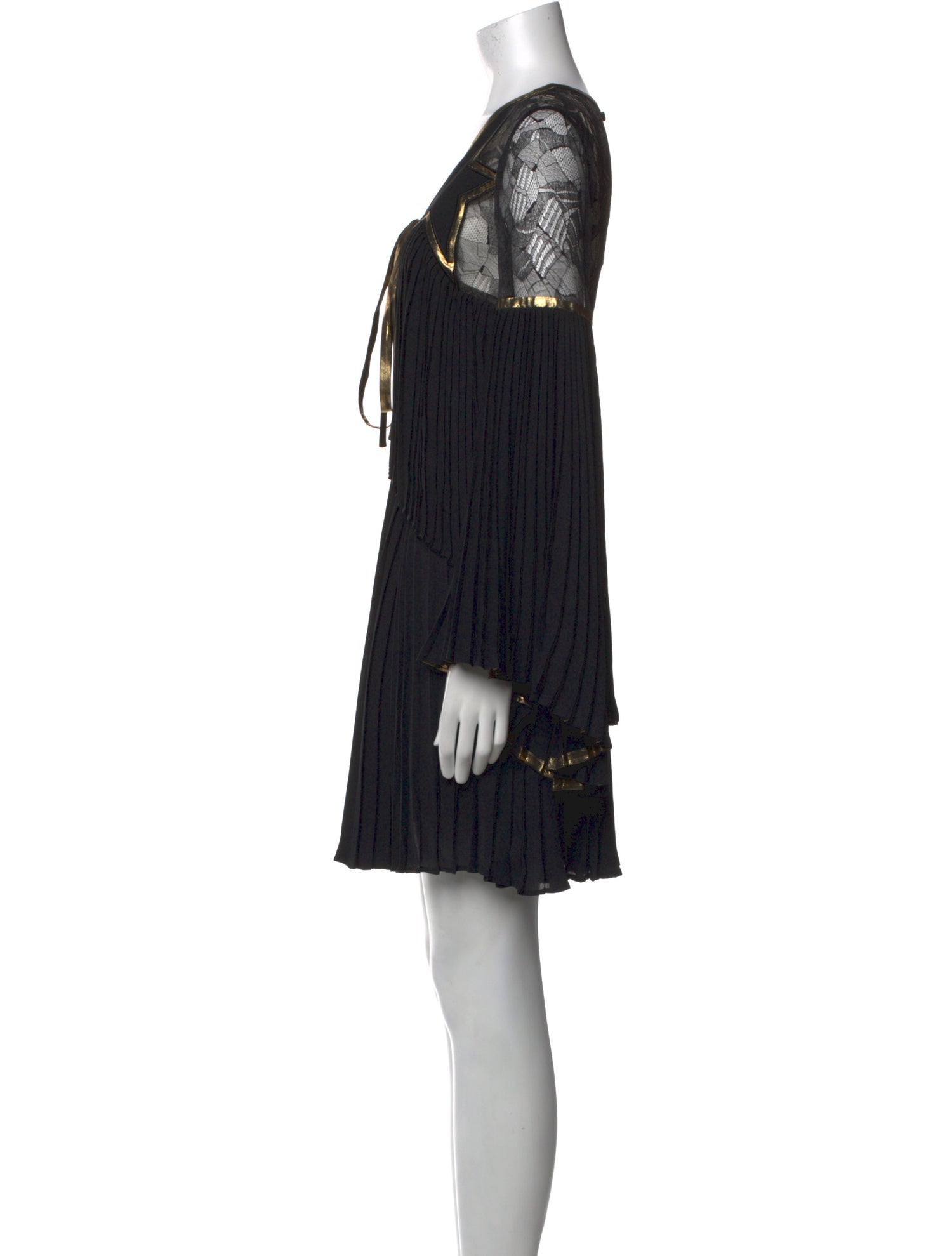 Elie Saab V-Neck Mini Dress