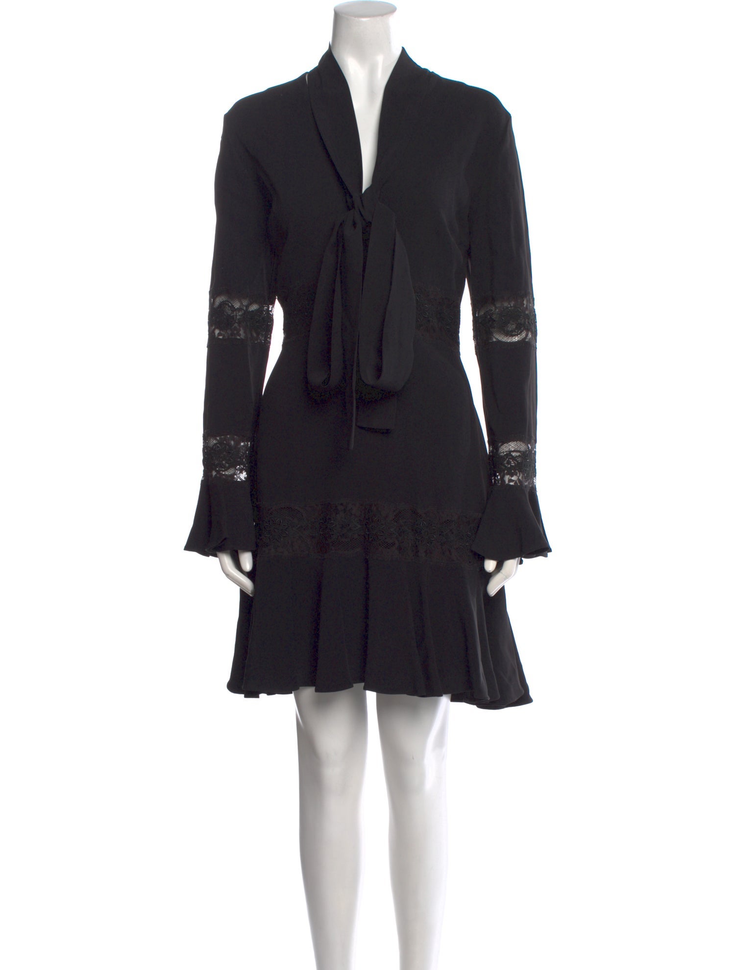 Elie Saab V-Neck Mini Dress