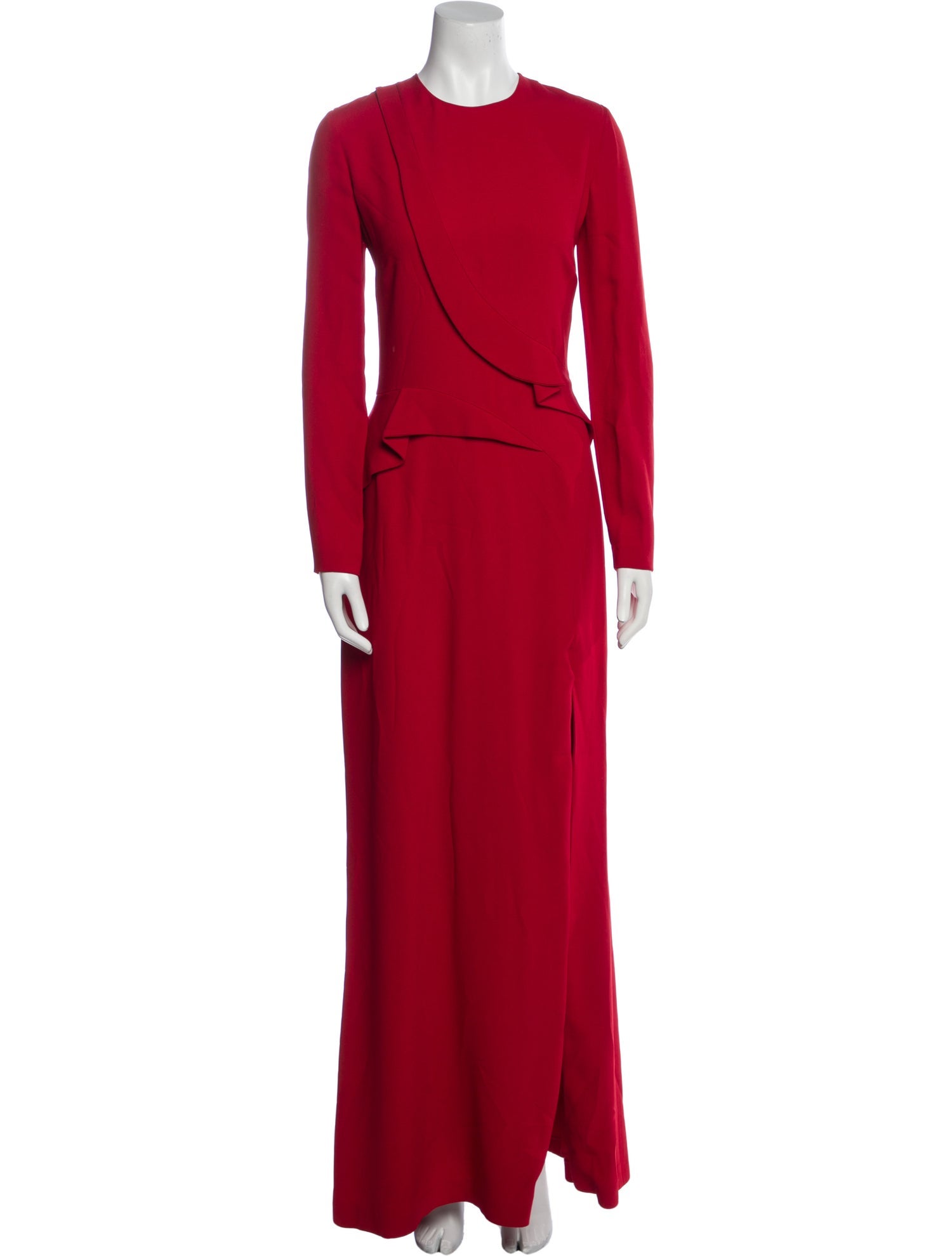Elie Saab Crew Neck Long Dress