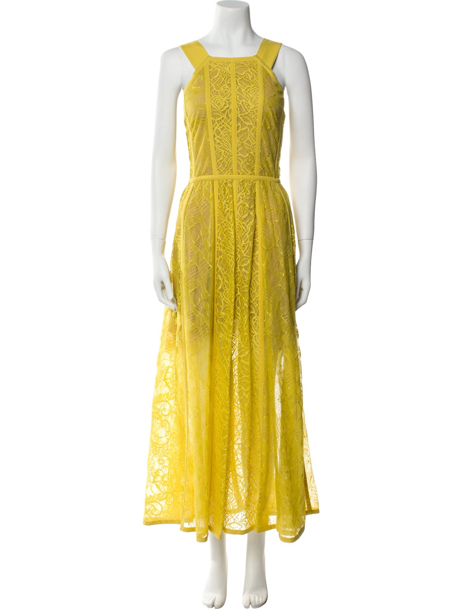 Elie Saab Square Neckline Long Dress w/ Tags