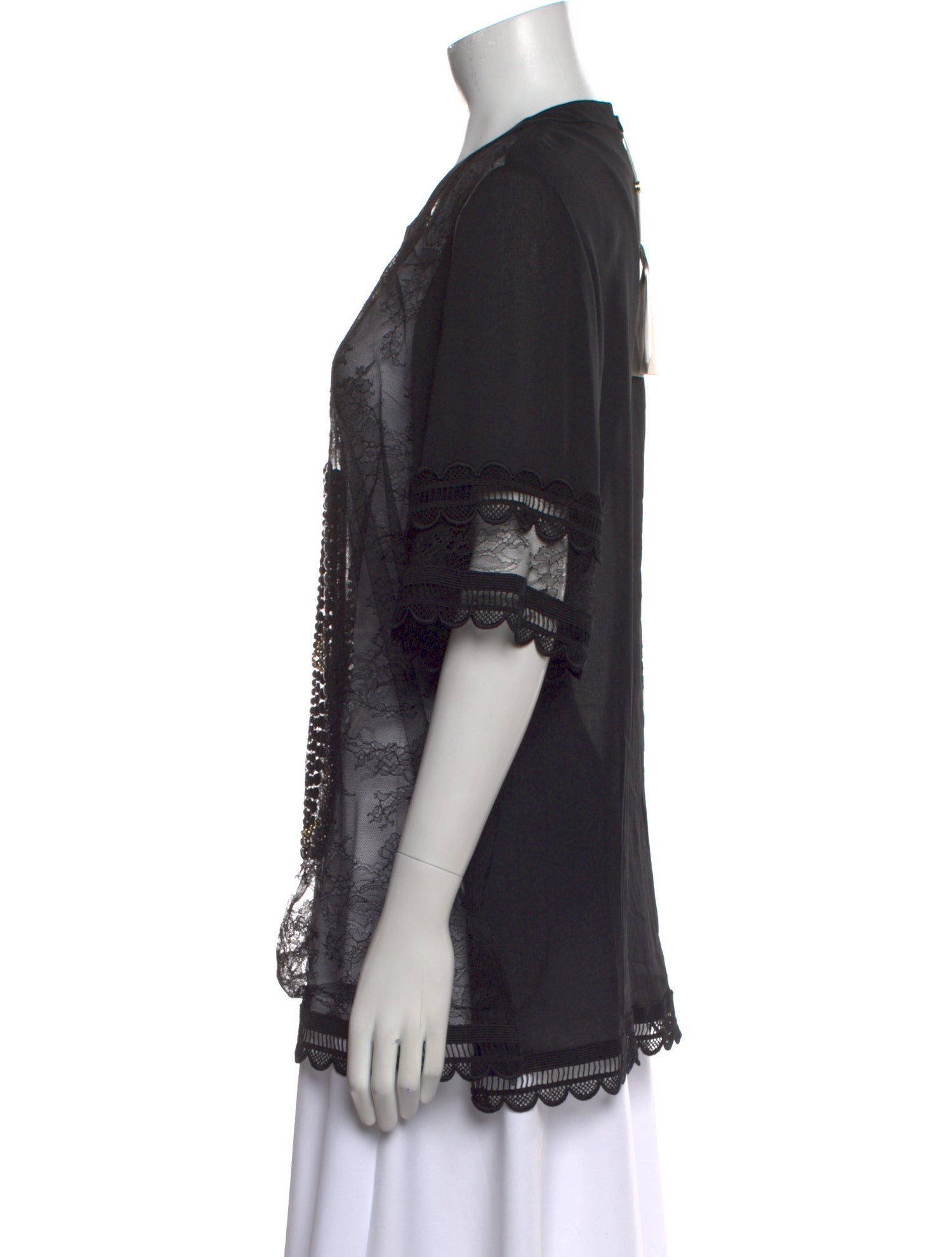 Elie Saab Crew Neck Short Sleeve Tunic