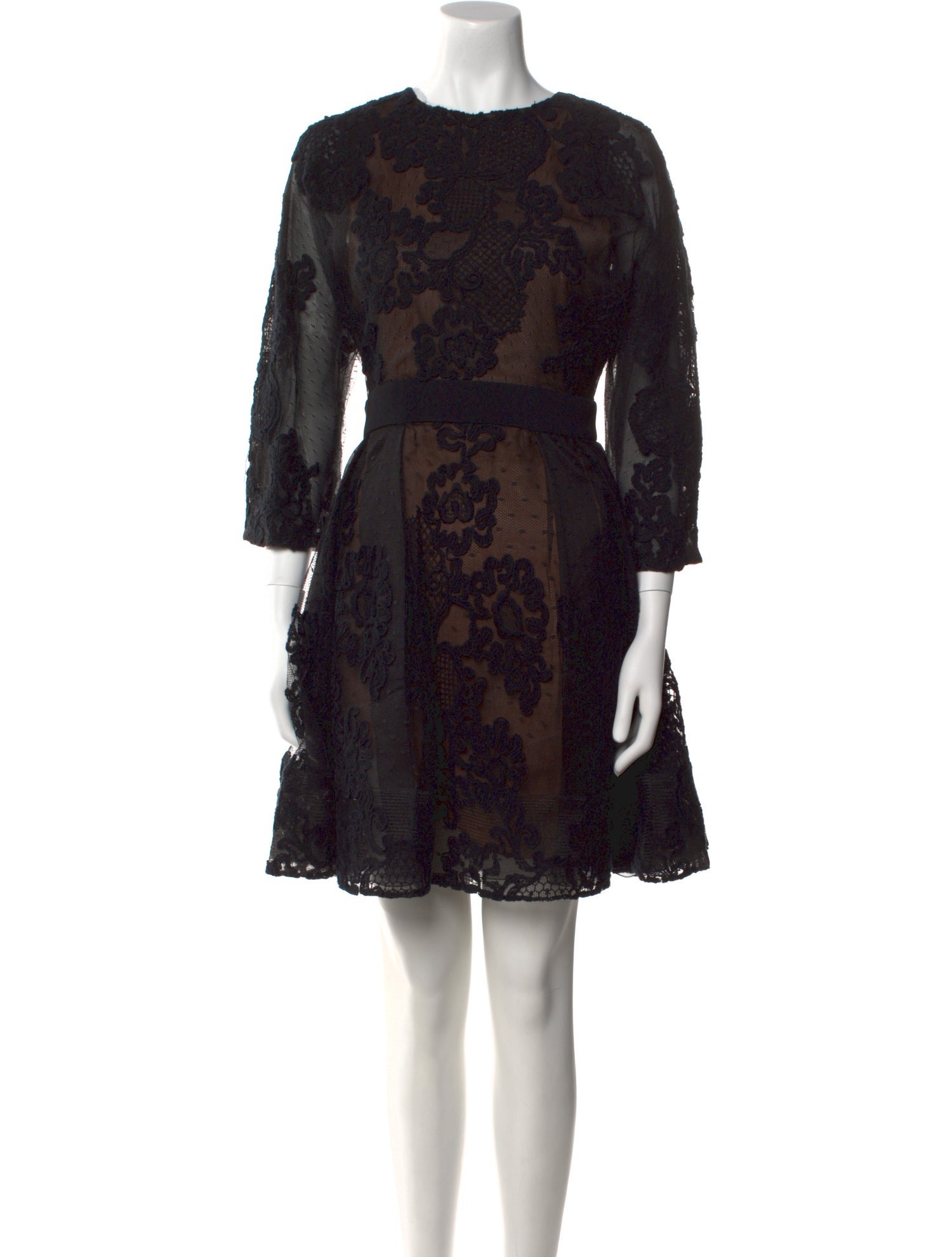 Elie Saab Lace Pattern Mini Dress w/ Tags