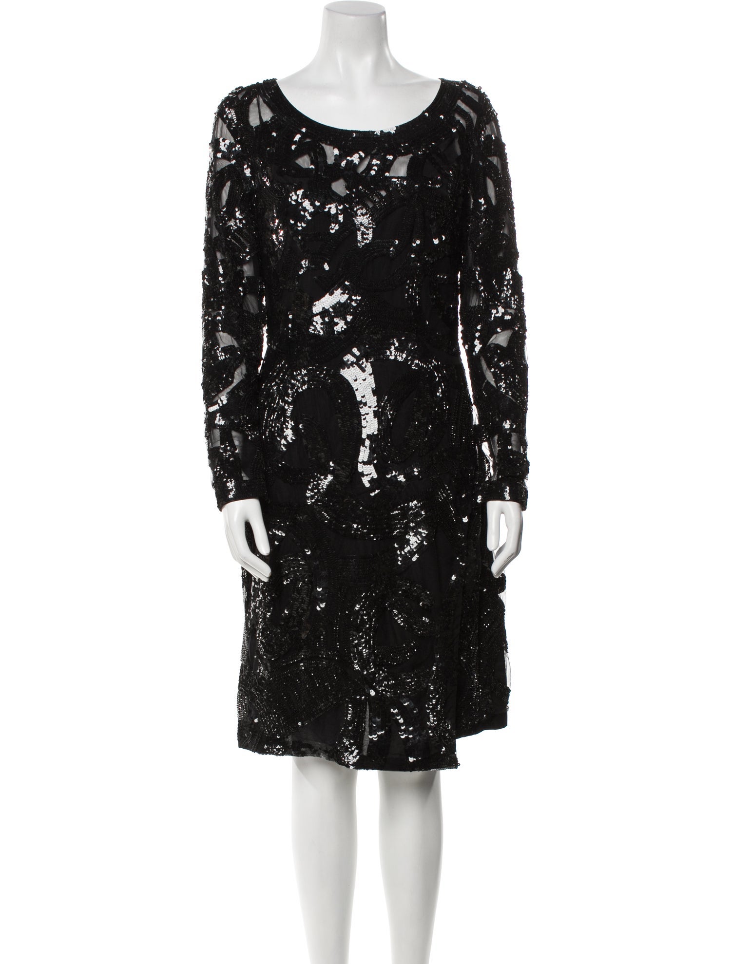 Elie Saab Mesh Knee-Length Dress