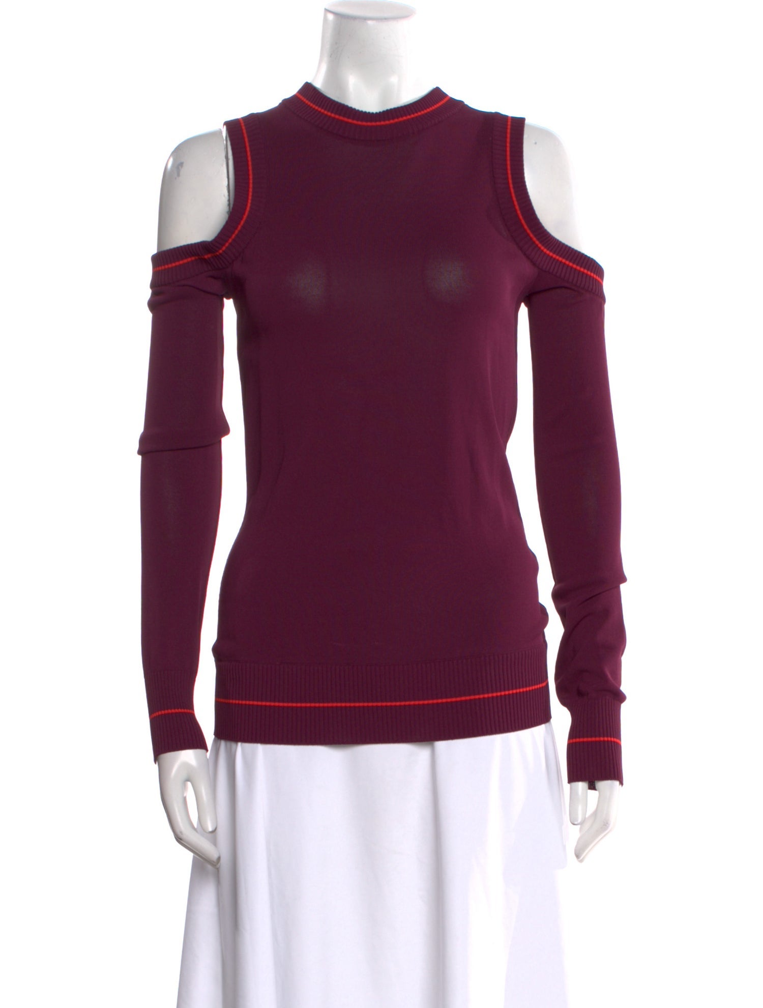 Elie Saab Mock Neck Long Sleeve Sweatshirt