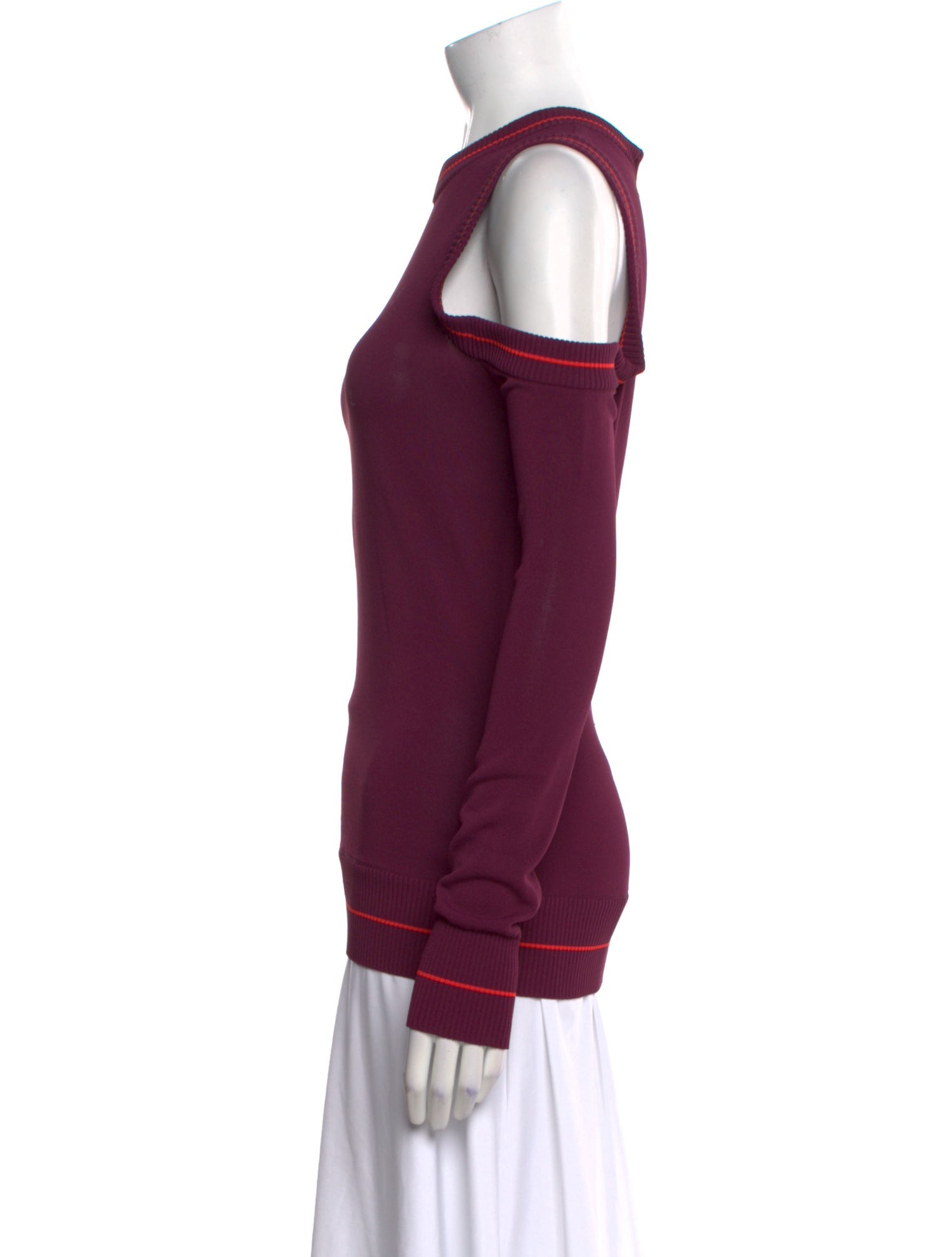 Elie Saab Mock Neck Long Sleeve Sweatshirt