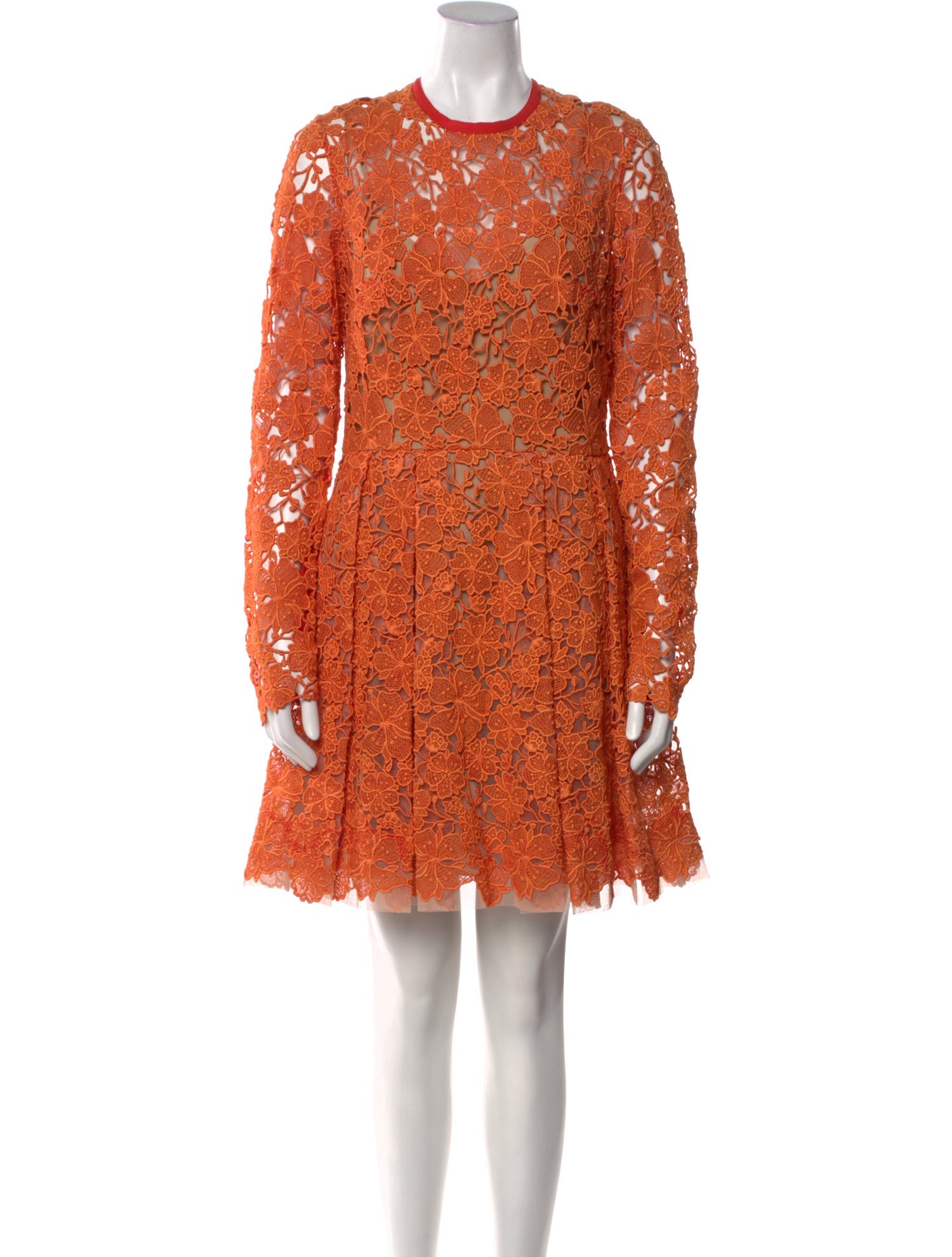 Elie Saab Lace Pattern Knee-Length Dress w/ Tags
