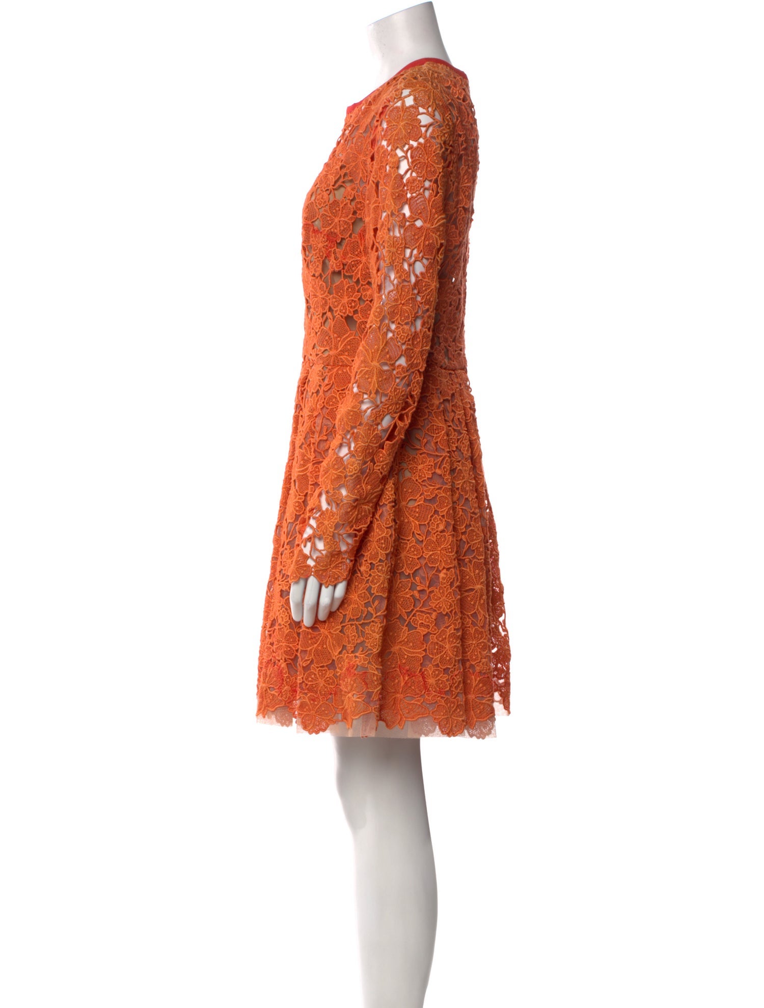 Elie Saab Lace Pattern Knee-Length Dress w/ Tags