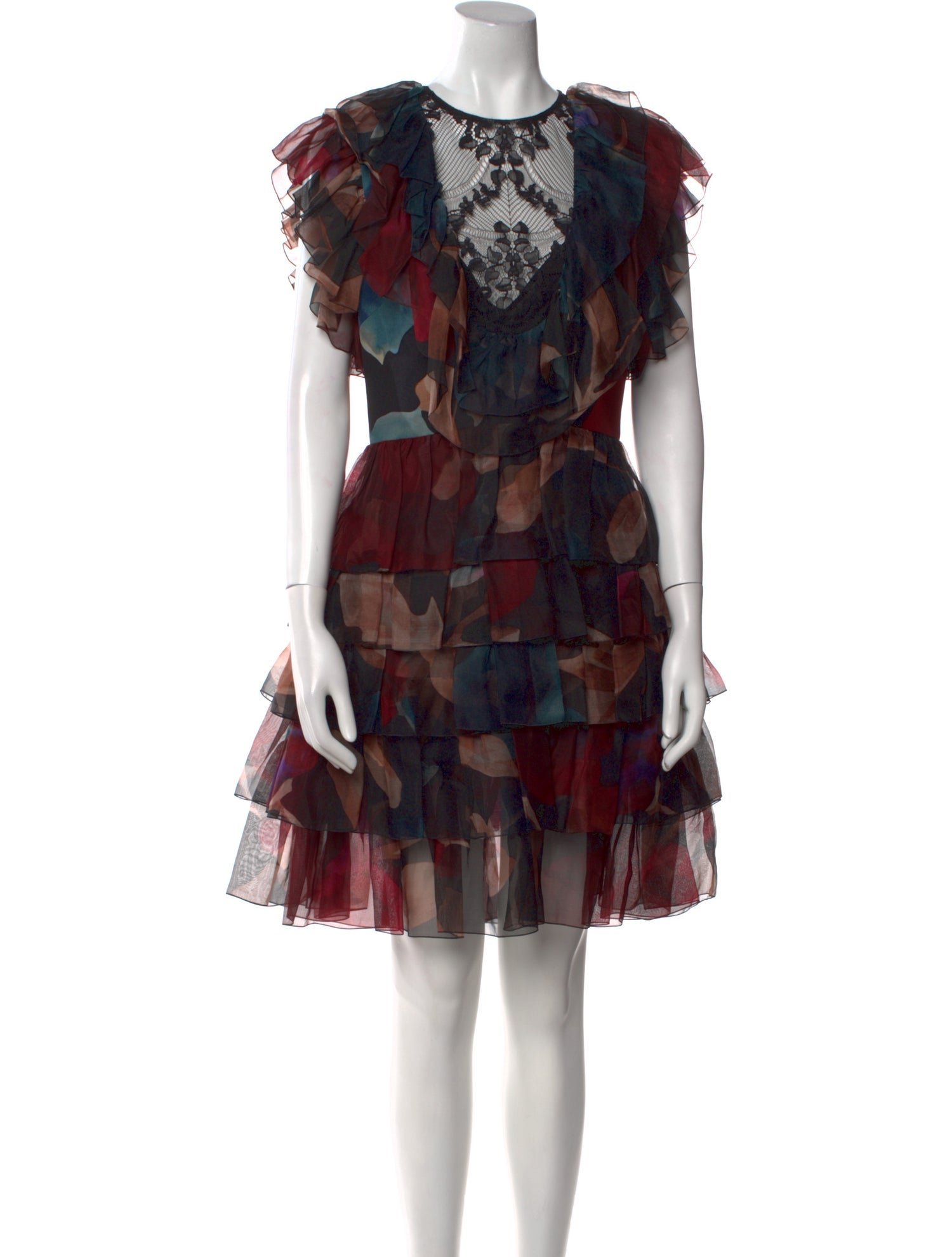 Elie Saab Silk Knee-Length Dress w/ Tags