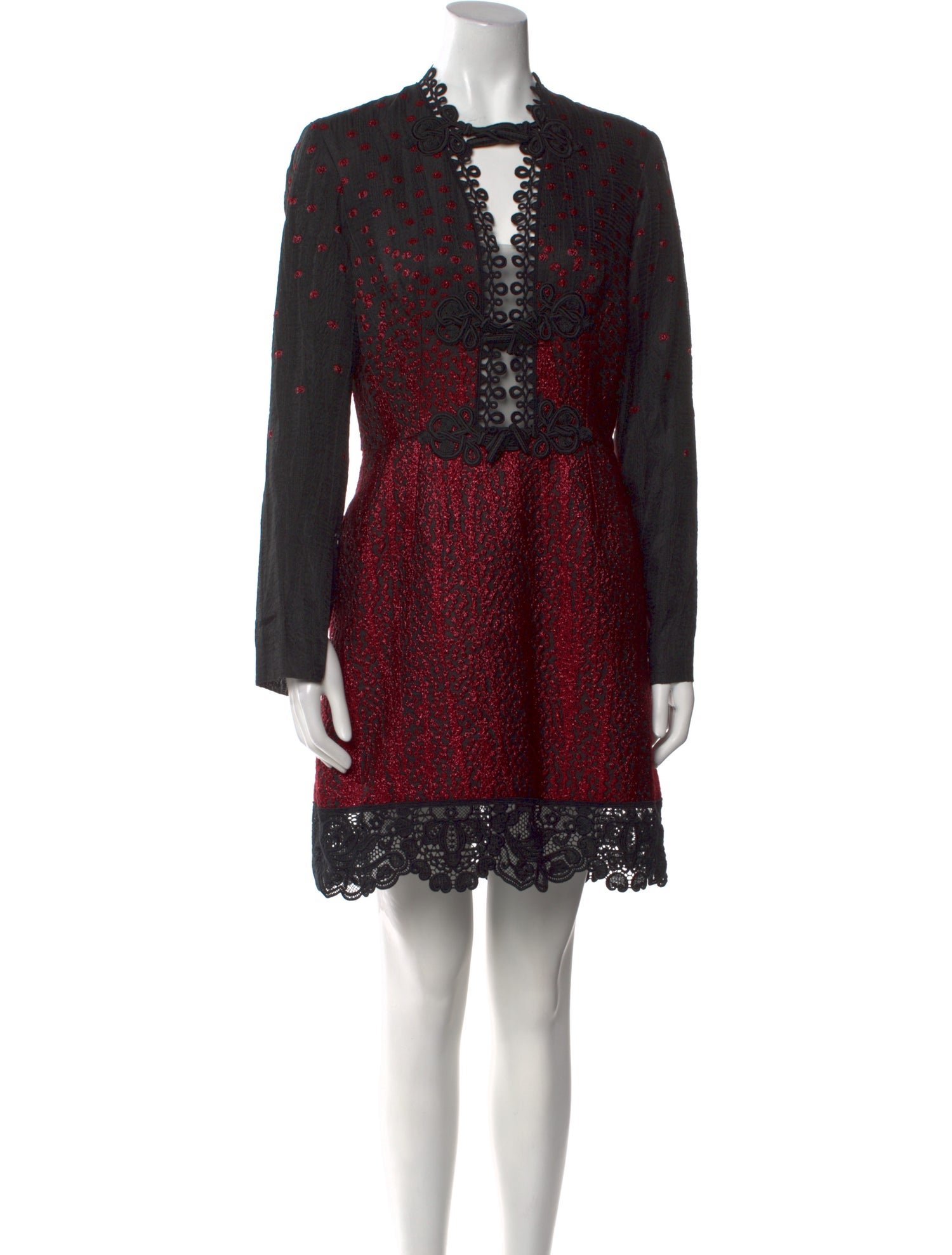 Elie Saab Printed Mini Dress