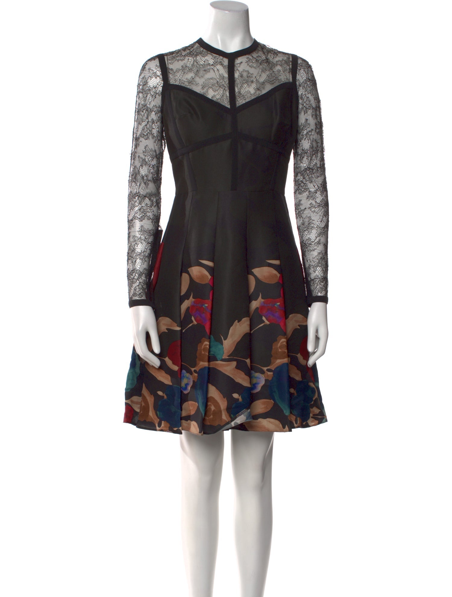 Elie Saab Floral Print Mini Dress w/ Tags