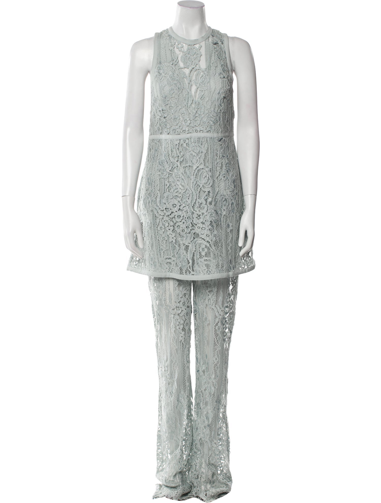 Elie Saab Lace Printed Jumpsuit