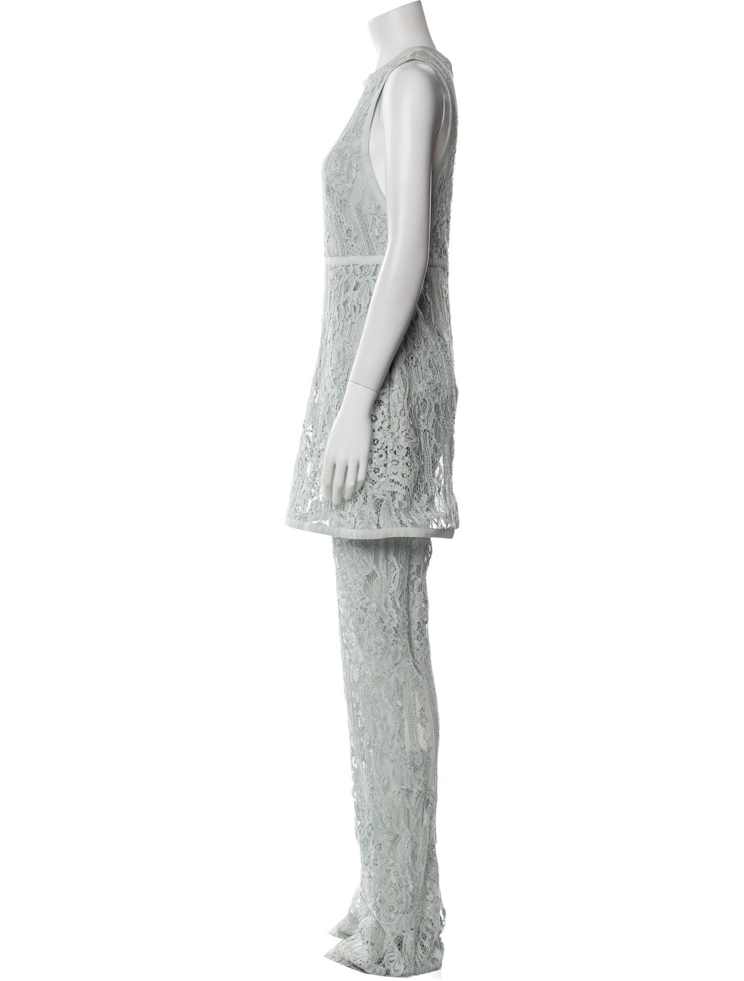 Elie Saab Lace Printed Jumpsuit