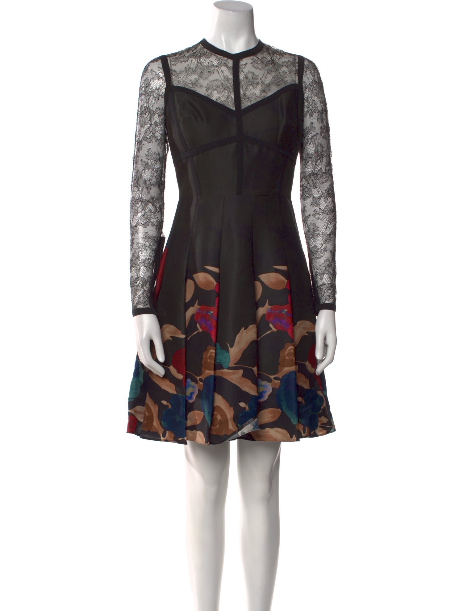 Elie Saab Floral Print Mini Dress