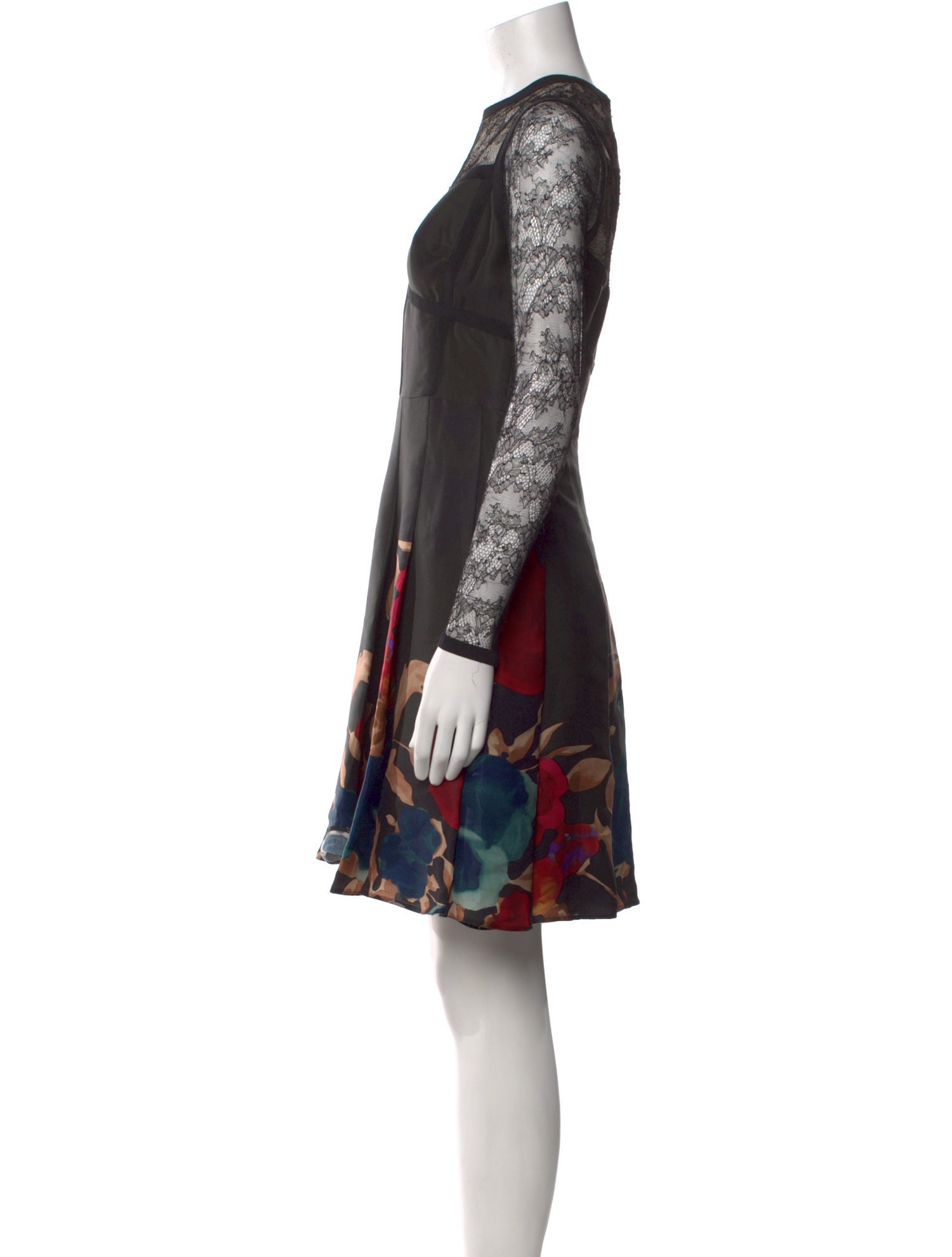 Elie Saab Floral Print Mini Dress