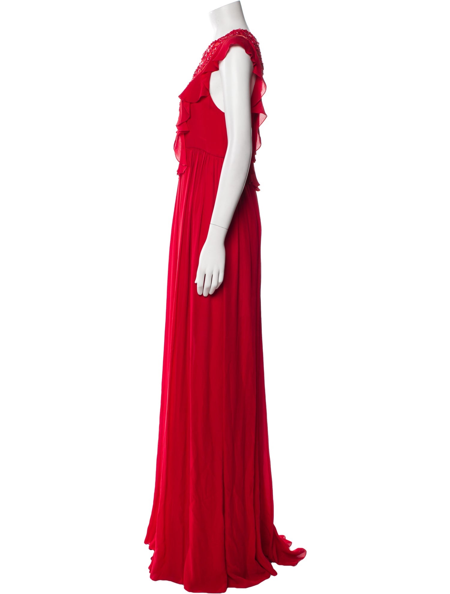 Elie Saab Silk Long Dress