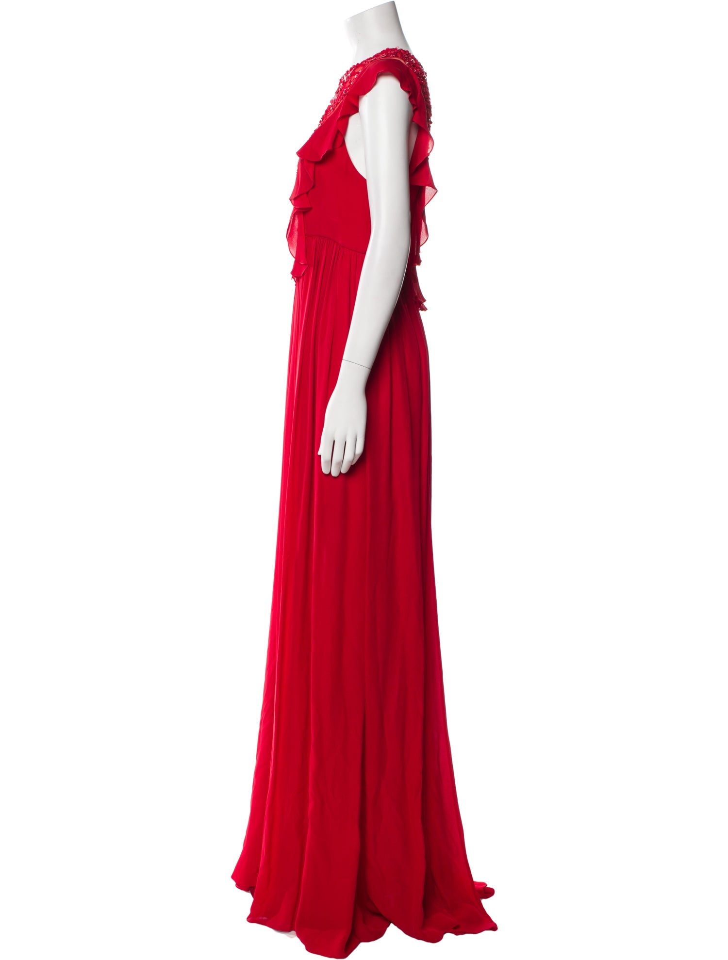 Elie Saab Silk Long Dress