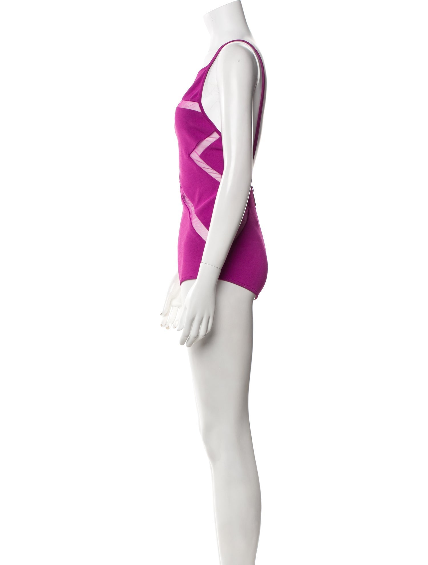 Elie Saab Square Neckline Sleeveless Bodysuit