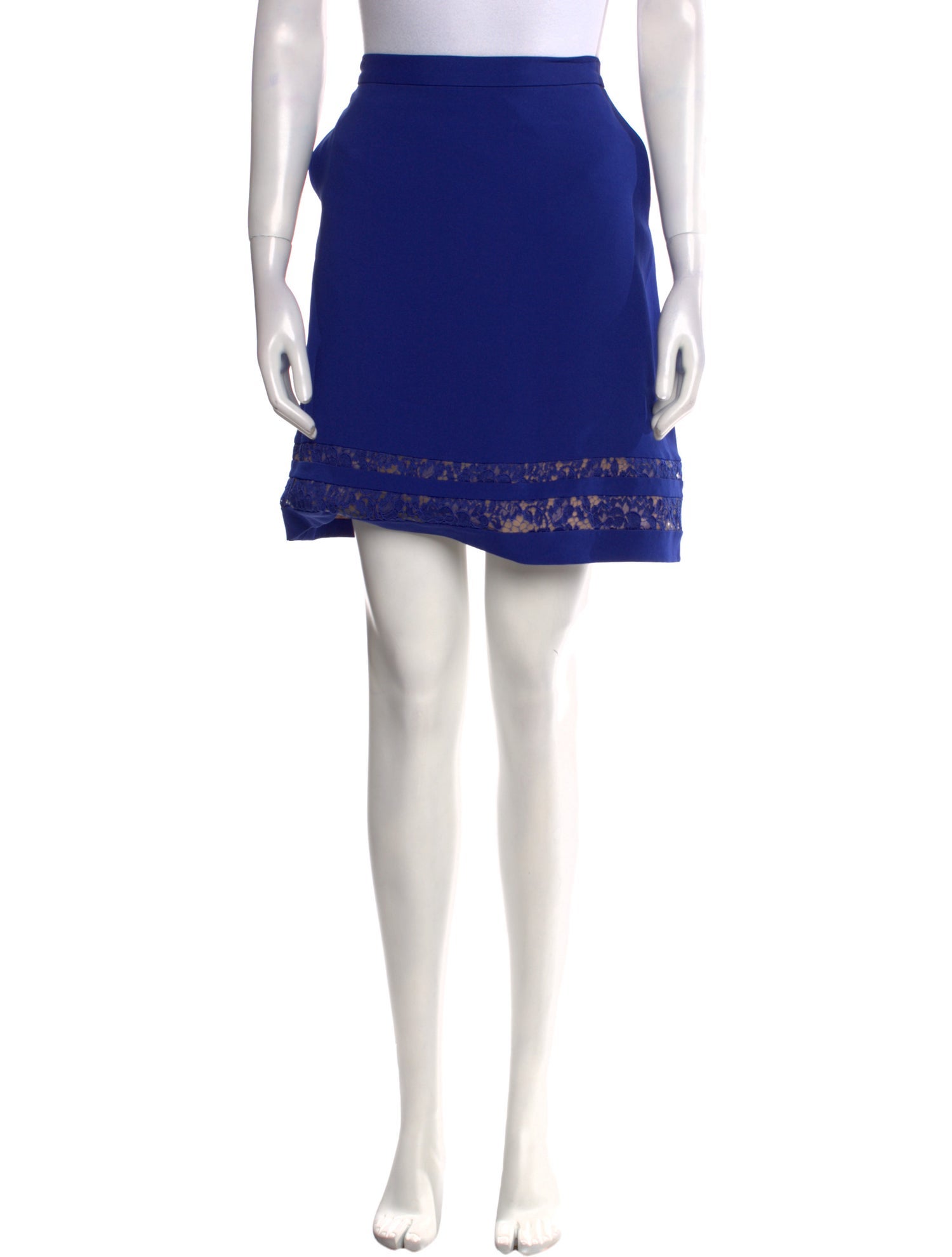 Elie Saab Lace Trim Embellishment Mini Skirt