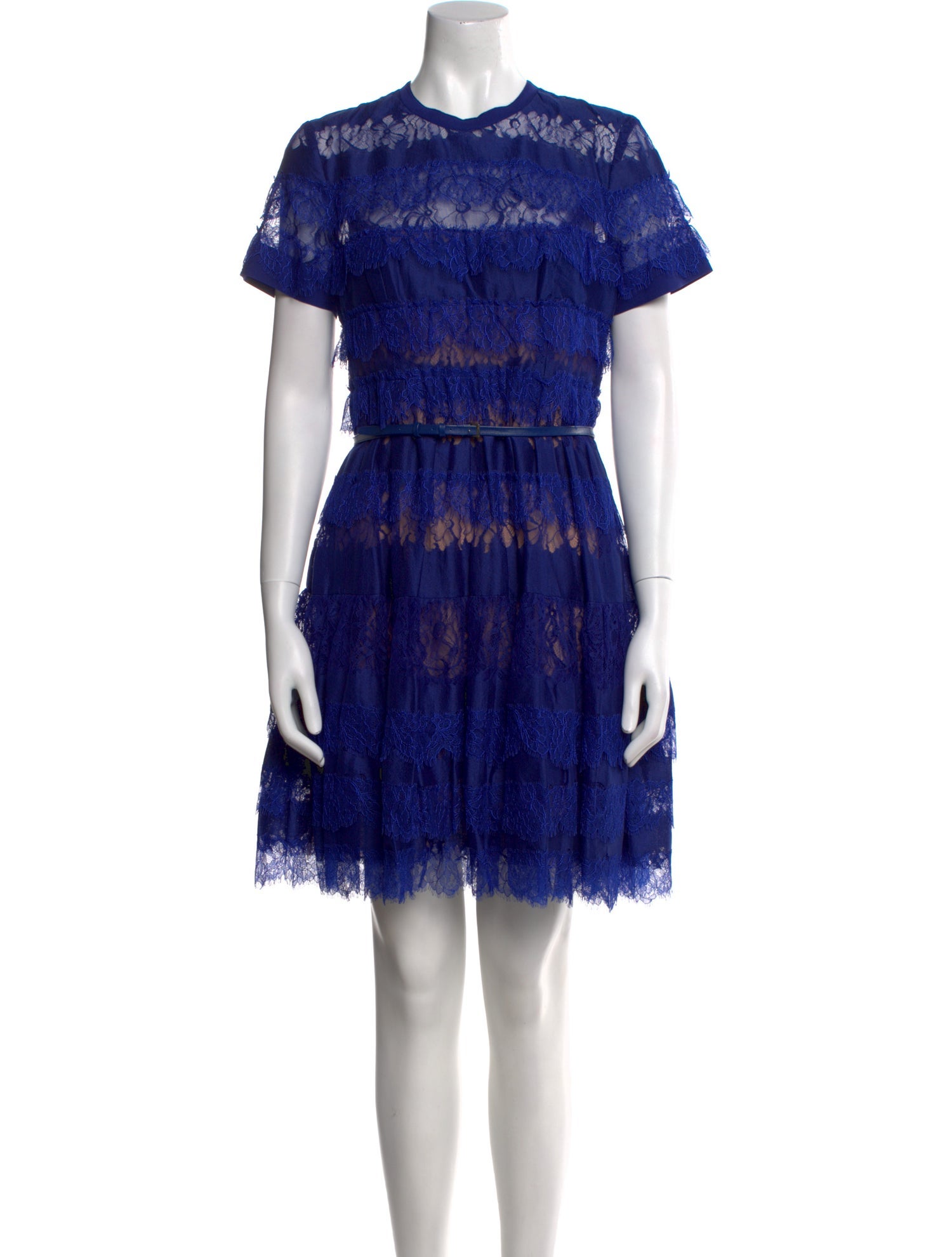 Elie Saab Lace Pattern Mini Dress