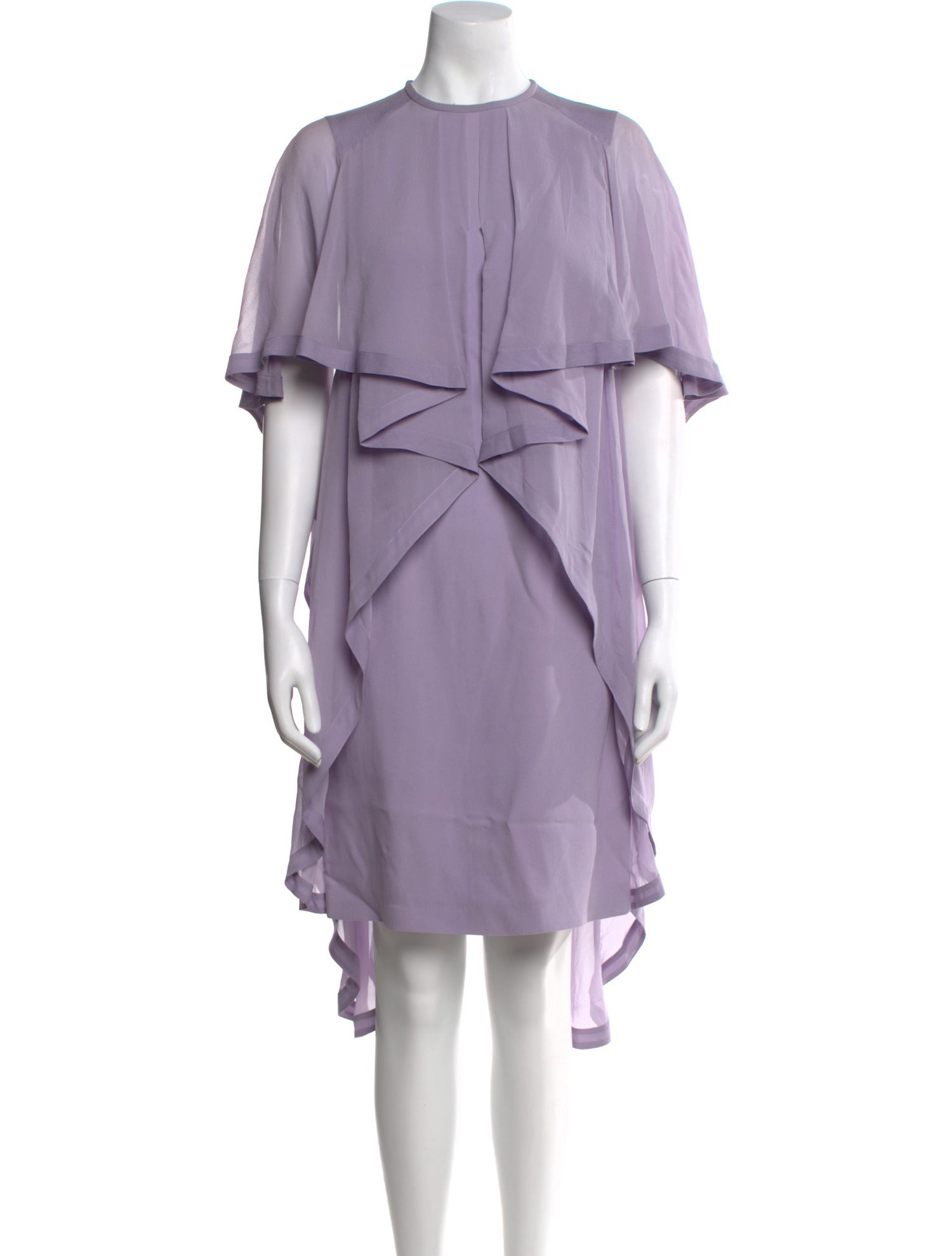 Elie Saab Crew Neck Mini Dress