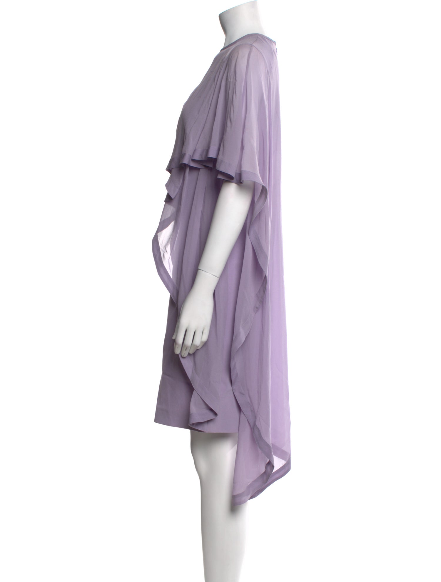 Elie Saab Crew Neck Mini Dress