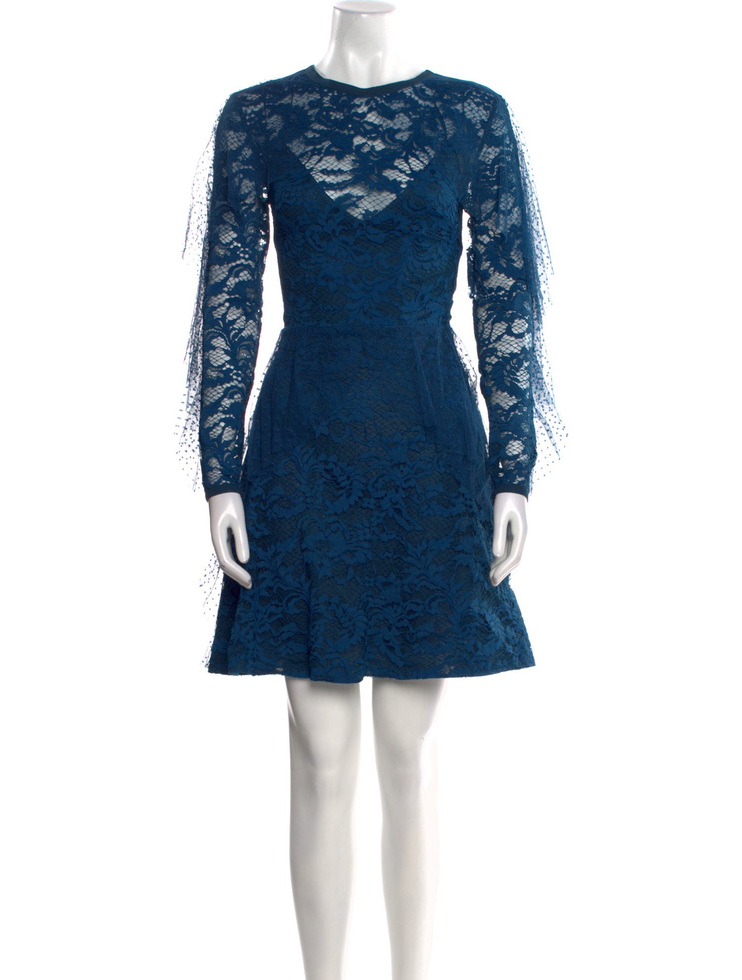Elie Saab Lace Pattern Mini Dress