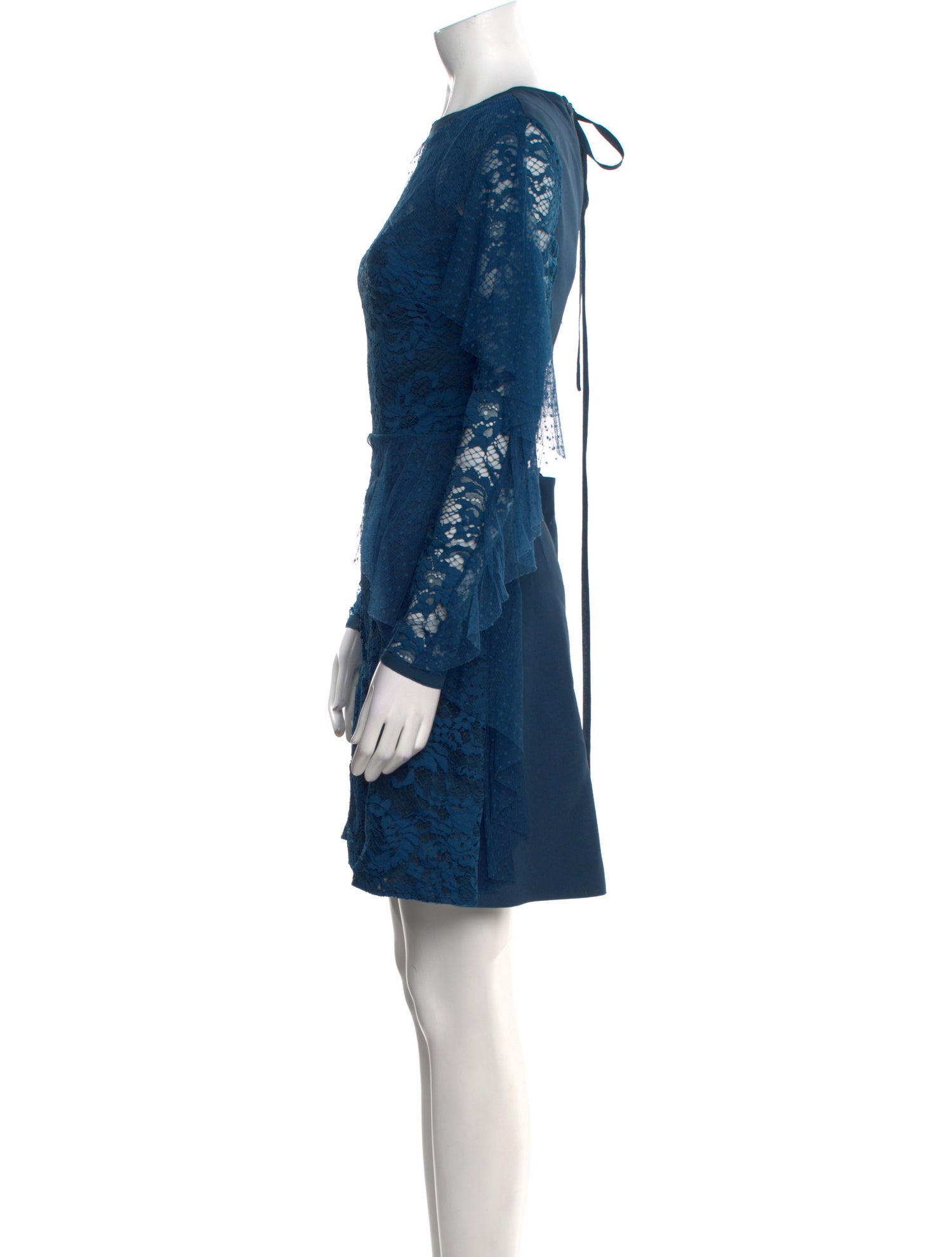 Elie Saab Lace Pattern Mini Dress