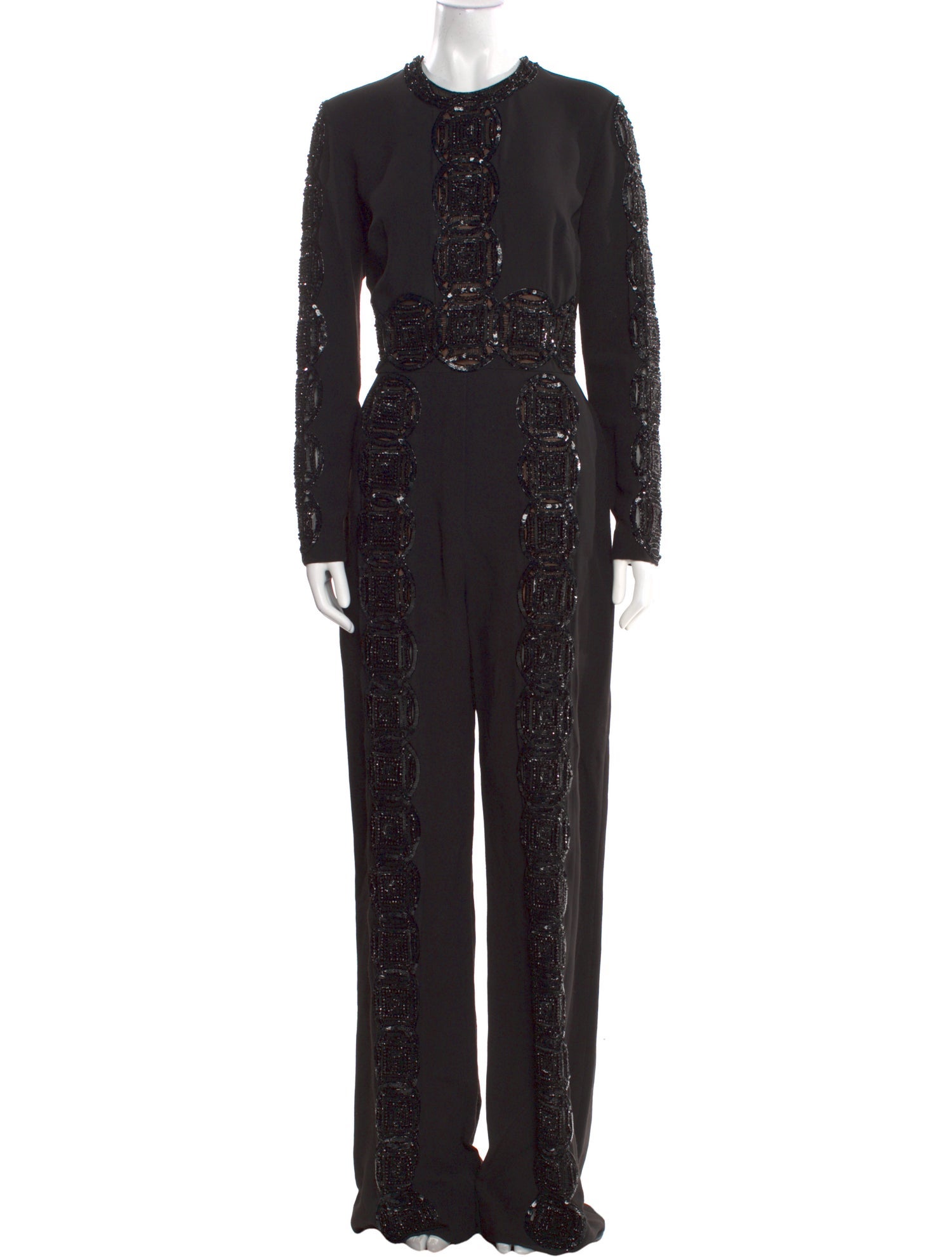 Elie Saab Crew Neck Jumpsuit
