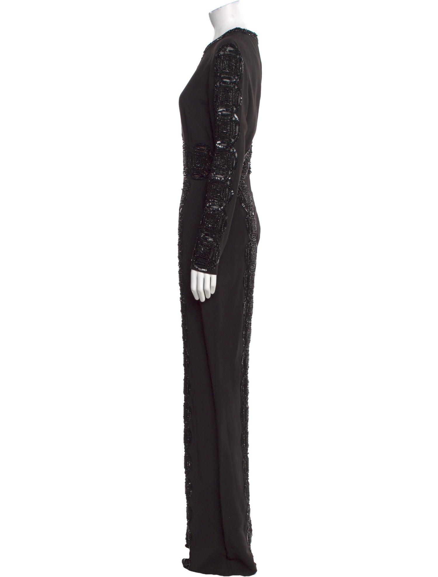 Elie Saab Crew Neck Jumpsuit