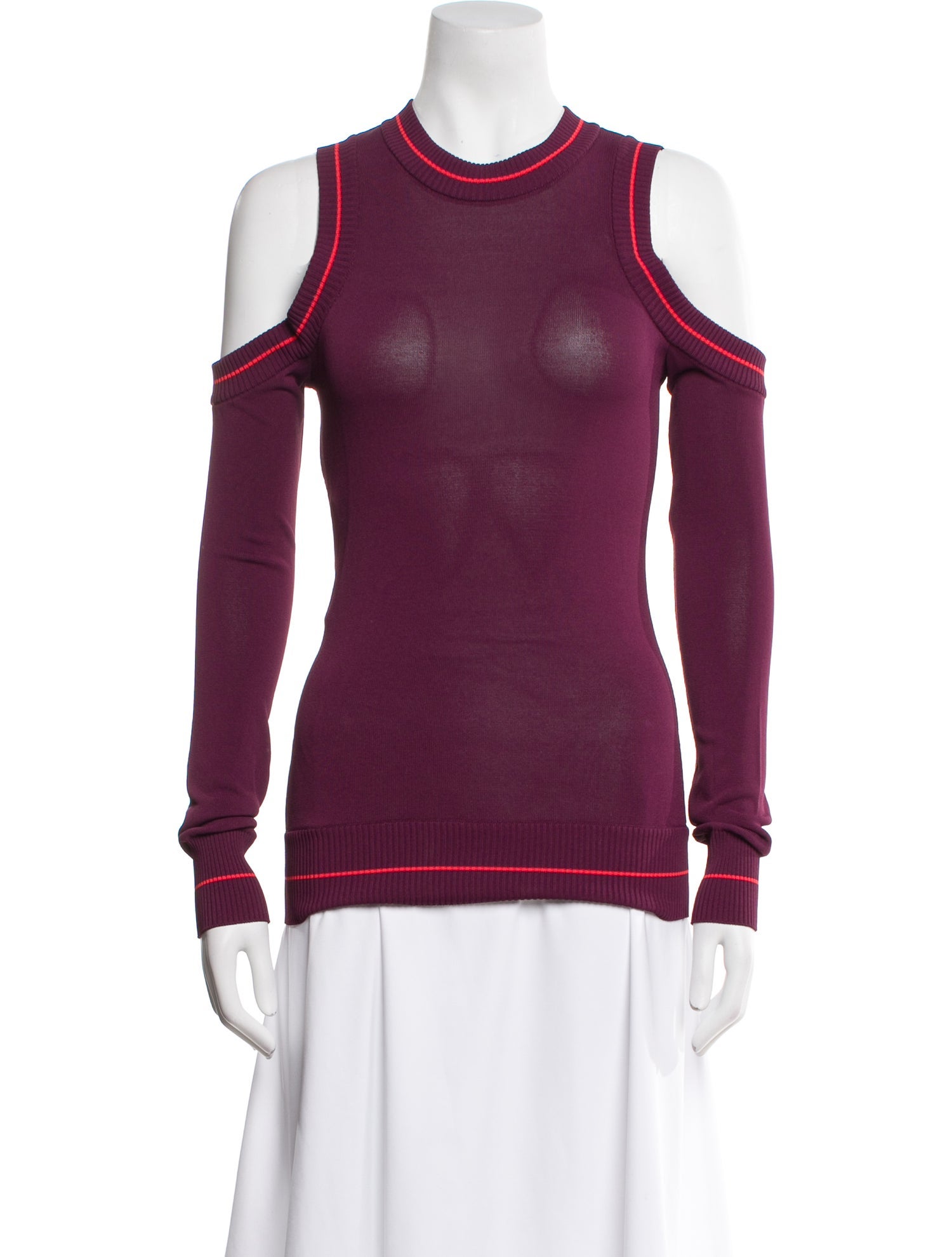 Elie Saab Mock Neck Long Sleeve Sweatshirt