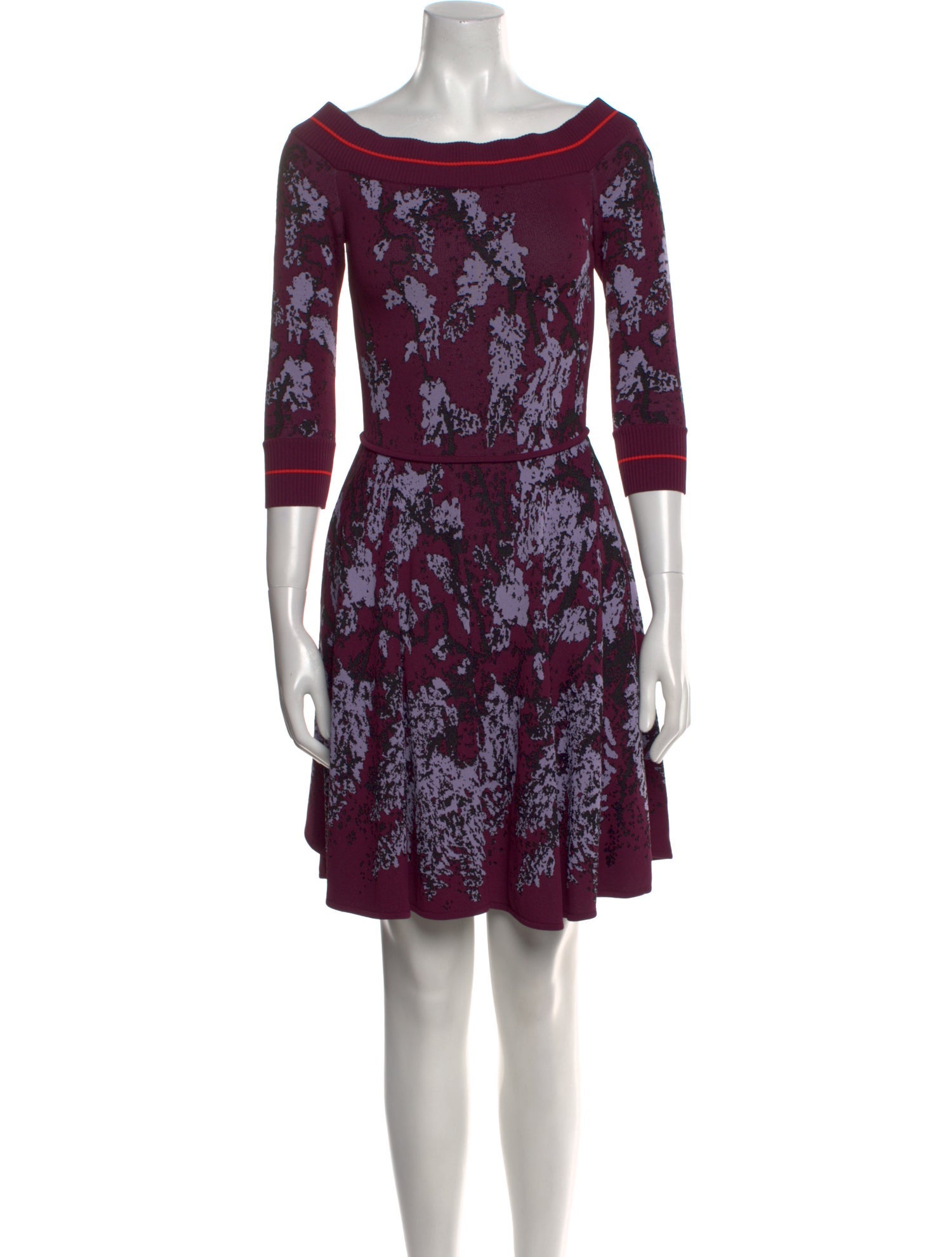 Elie Saab Floral Print Mini Dress